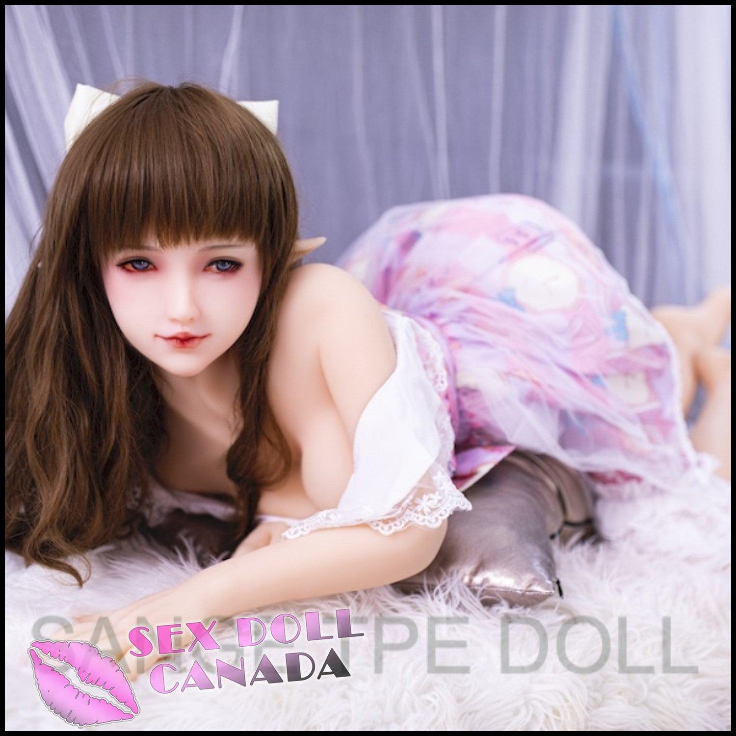 Sanhui Dolls Realistic Sex Doll Brunette Hair Elf Fantasy Cosplay Small Waist