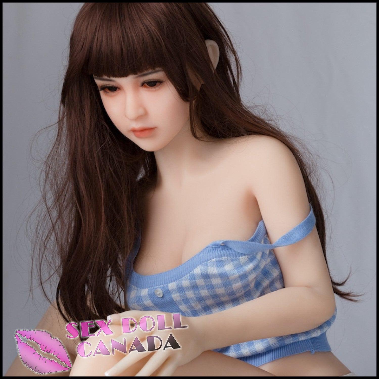 Sanhui Dolls Realistic Sex Doll Asian Japanese Chinese Brunette Hair Small Waist