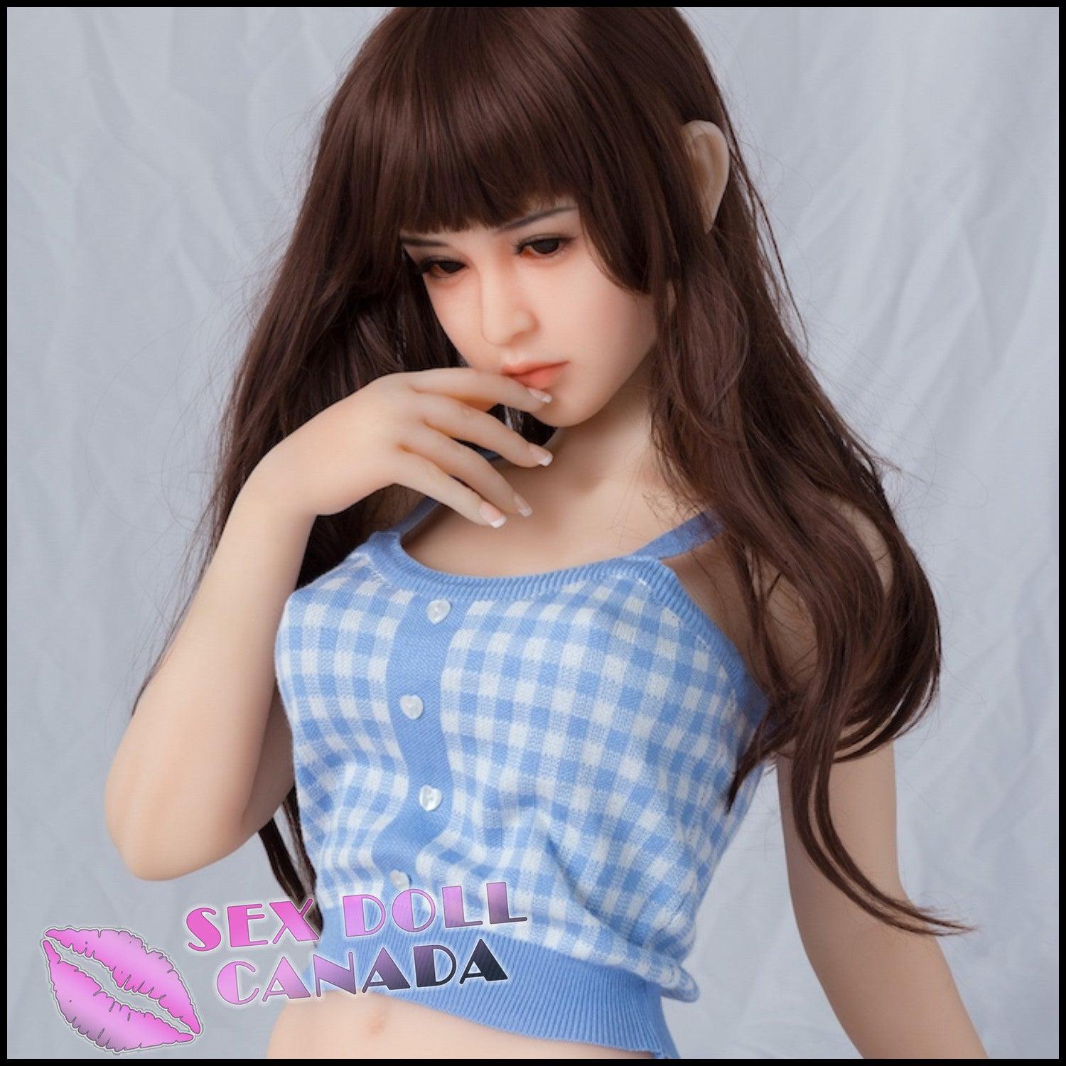 Sanhui Dolls Realistic Sex Doll Small Waist Brunette Hair Asian Japanese Chinese