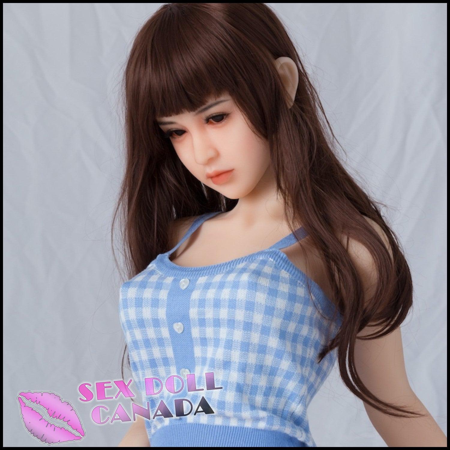 Sanhui Dolls Realistic Sex Doll Asian Japanese Chinese Brunette Hair Huge Tits Boobs