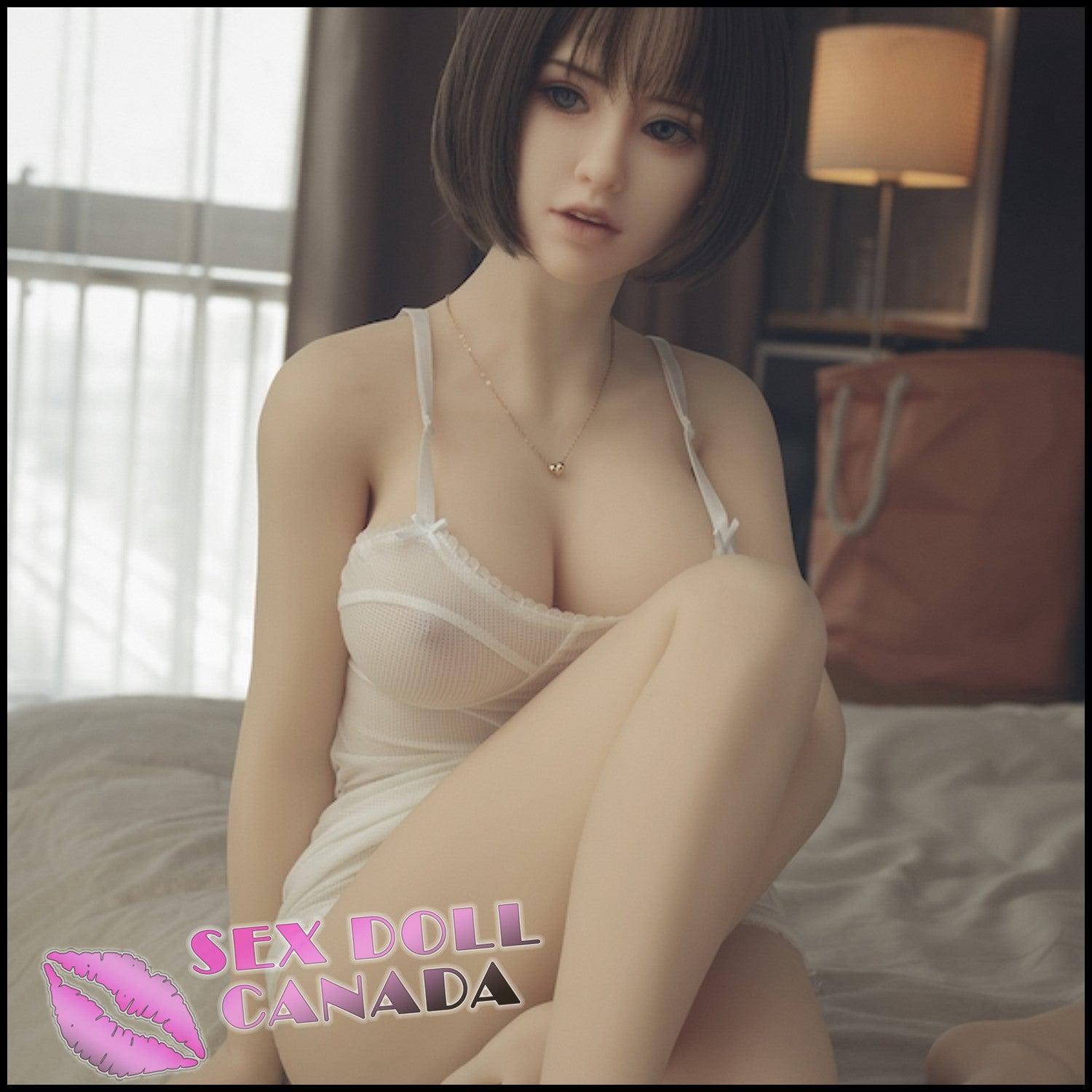Sanhui Dolls Realistic Sex Doll Small Waist Huge Tits Boobs Brunette Hair
