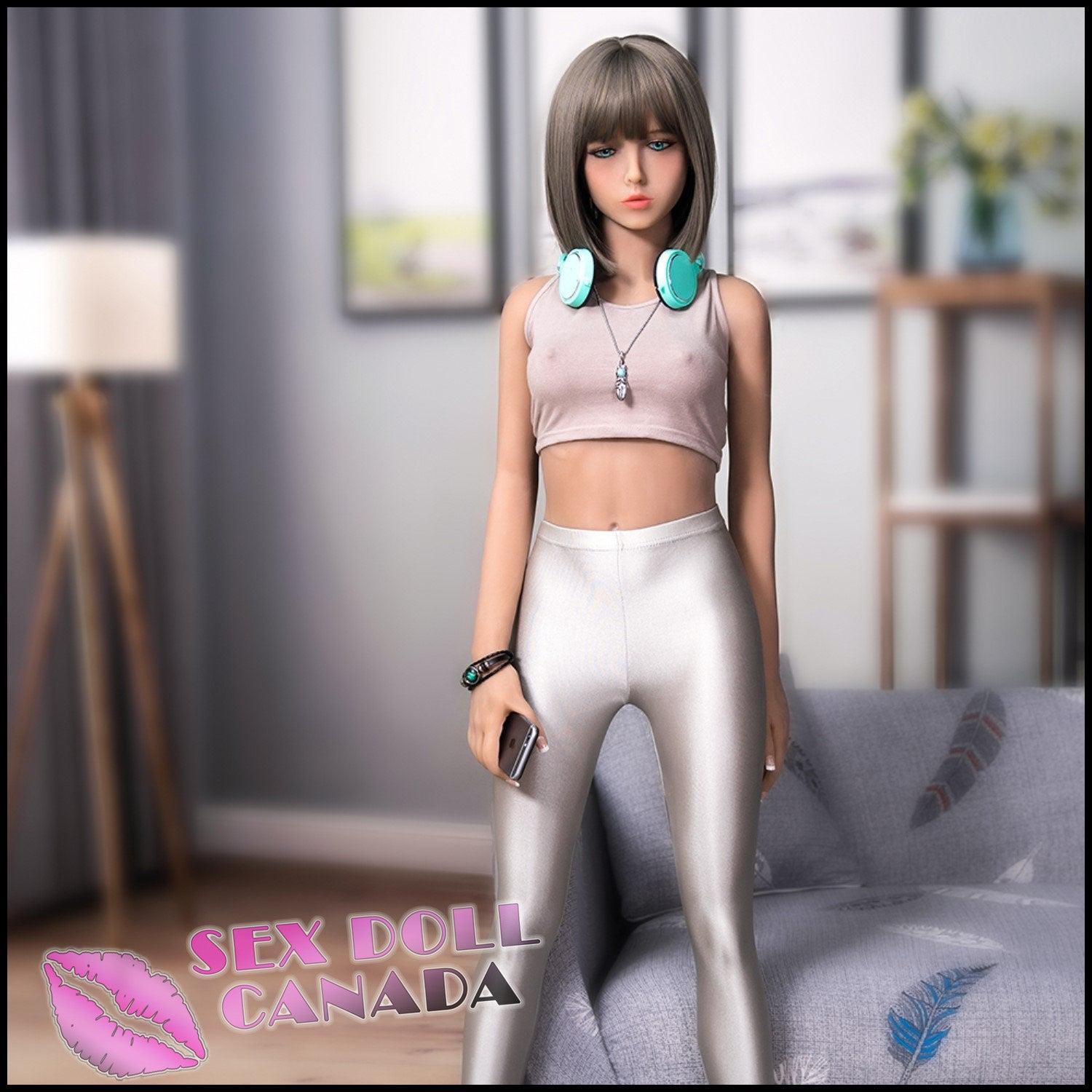 Jarliet Realistic Sex Doll Gray Silver White Hair Asian Japanese Chinese Small Tits Boobs