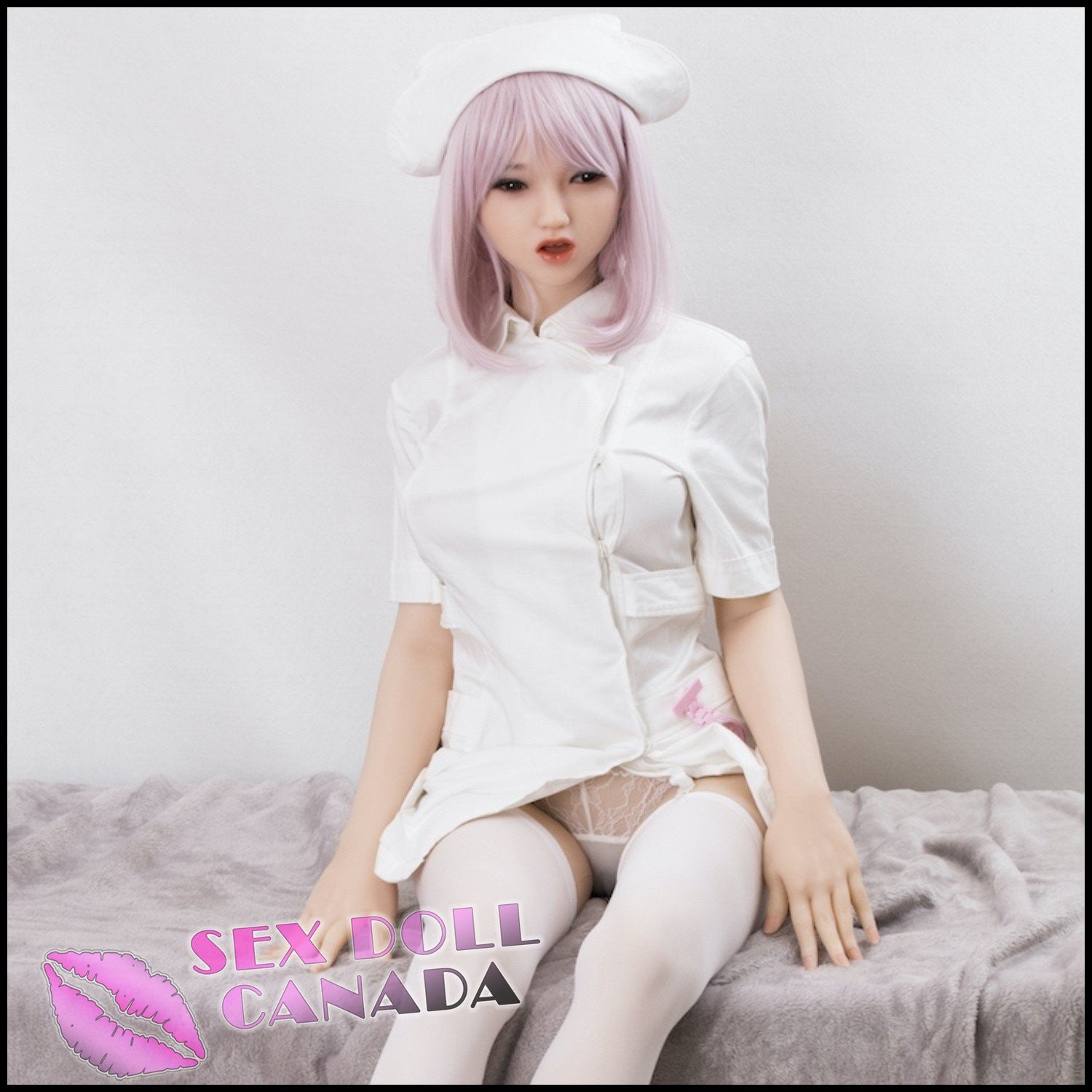 Sanhui Dolls Realistic Sex Doll Asian Japanese Chinese Fit Athletic Pink Purple Hair