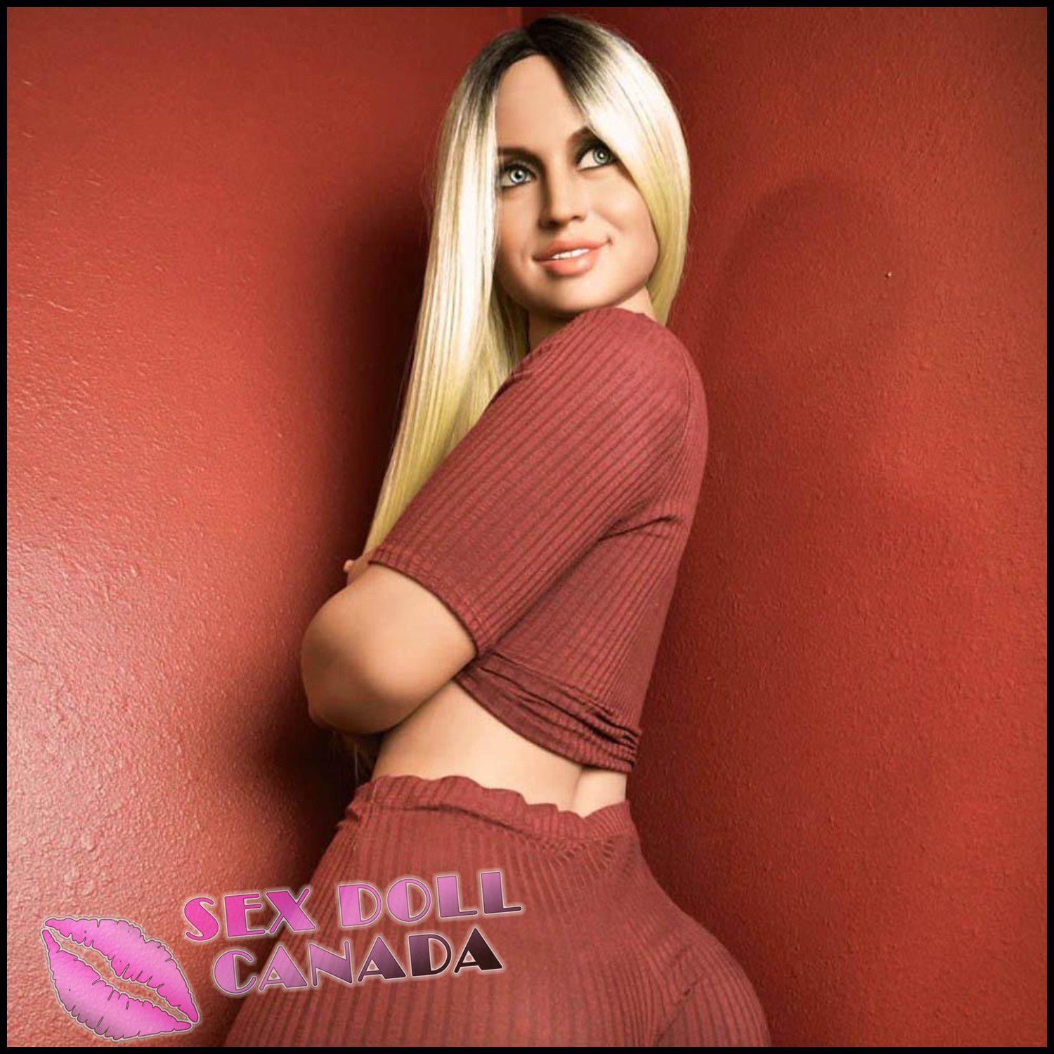 WM Realistic Sex Doll Blonde Hair Big Thick Thighs Small Tits Boobs