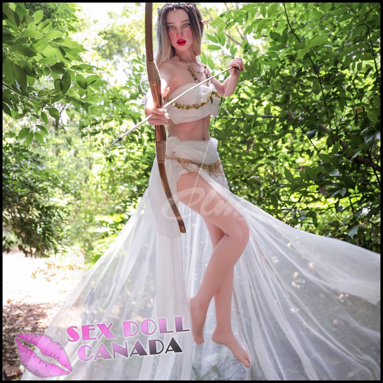 Climax Realistic Sex Doll Small Waist Blonde Hair Elf Fantasy Cosplay