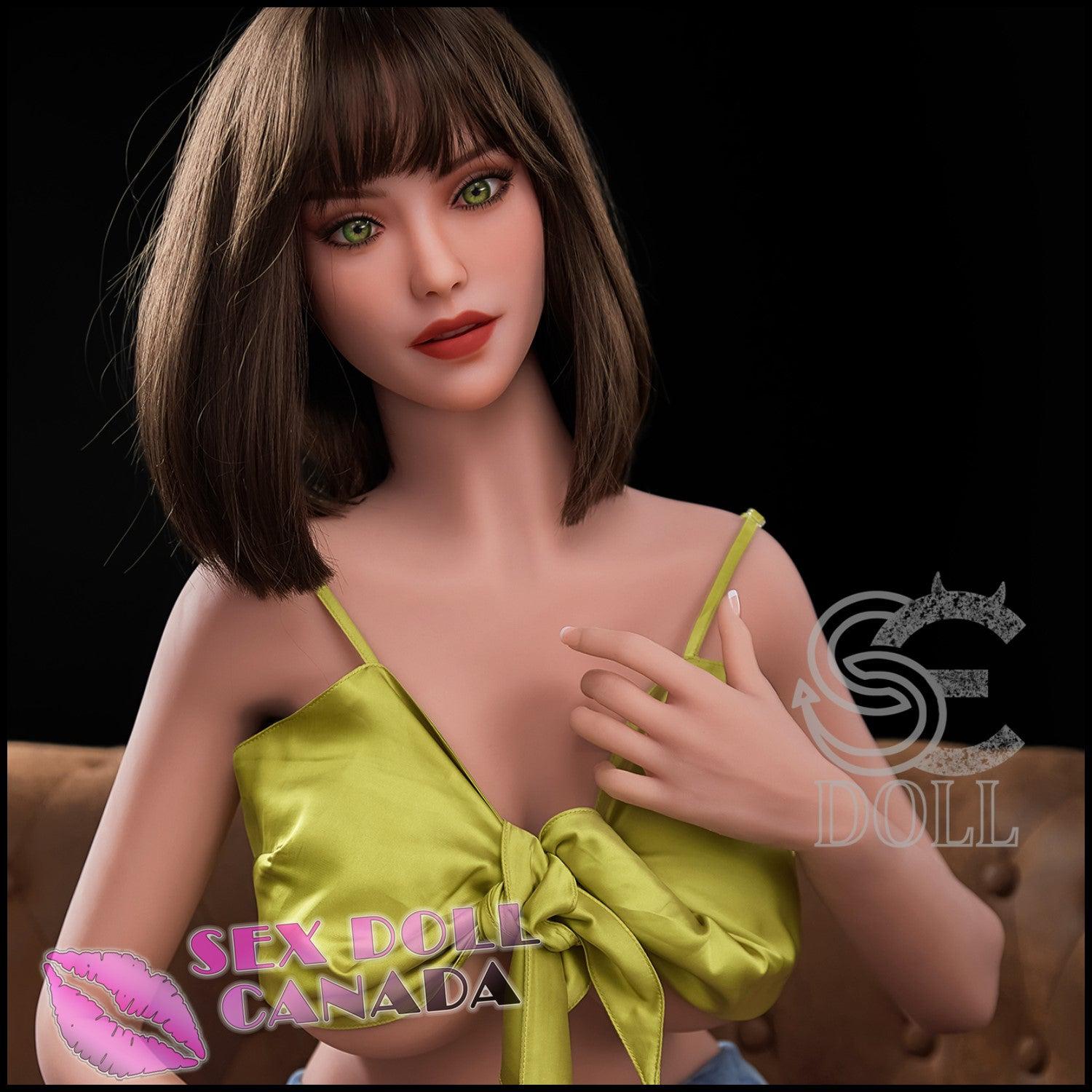 SE DOLL Realistic Sex Doll Curvy Full Body Brunette Hair Western American