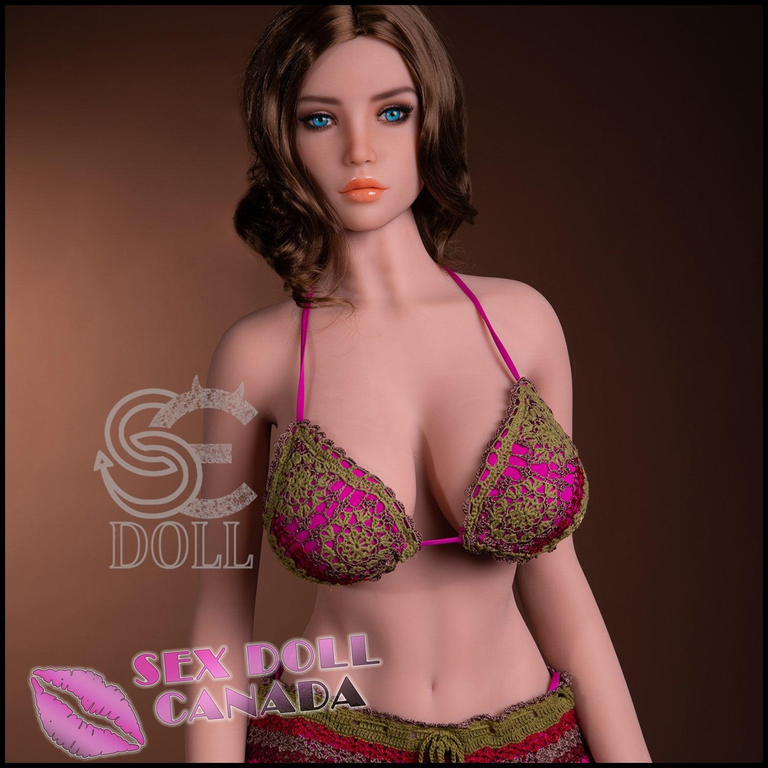 SE DOLL Realistic Sex Doll Brunette Hair Huge Tits Boobs Curvy Full Body