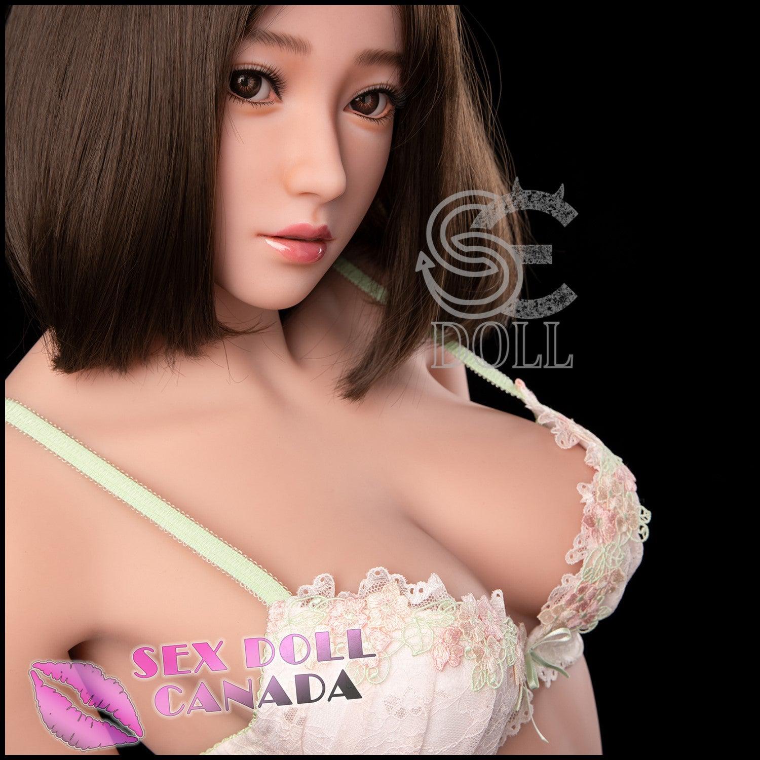SE DOLL Realistic Sex Doll Asian Japanese Chinese Curvy Full Body Brunette Hair
