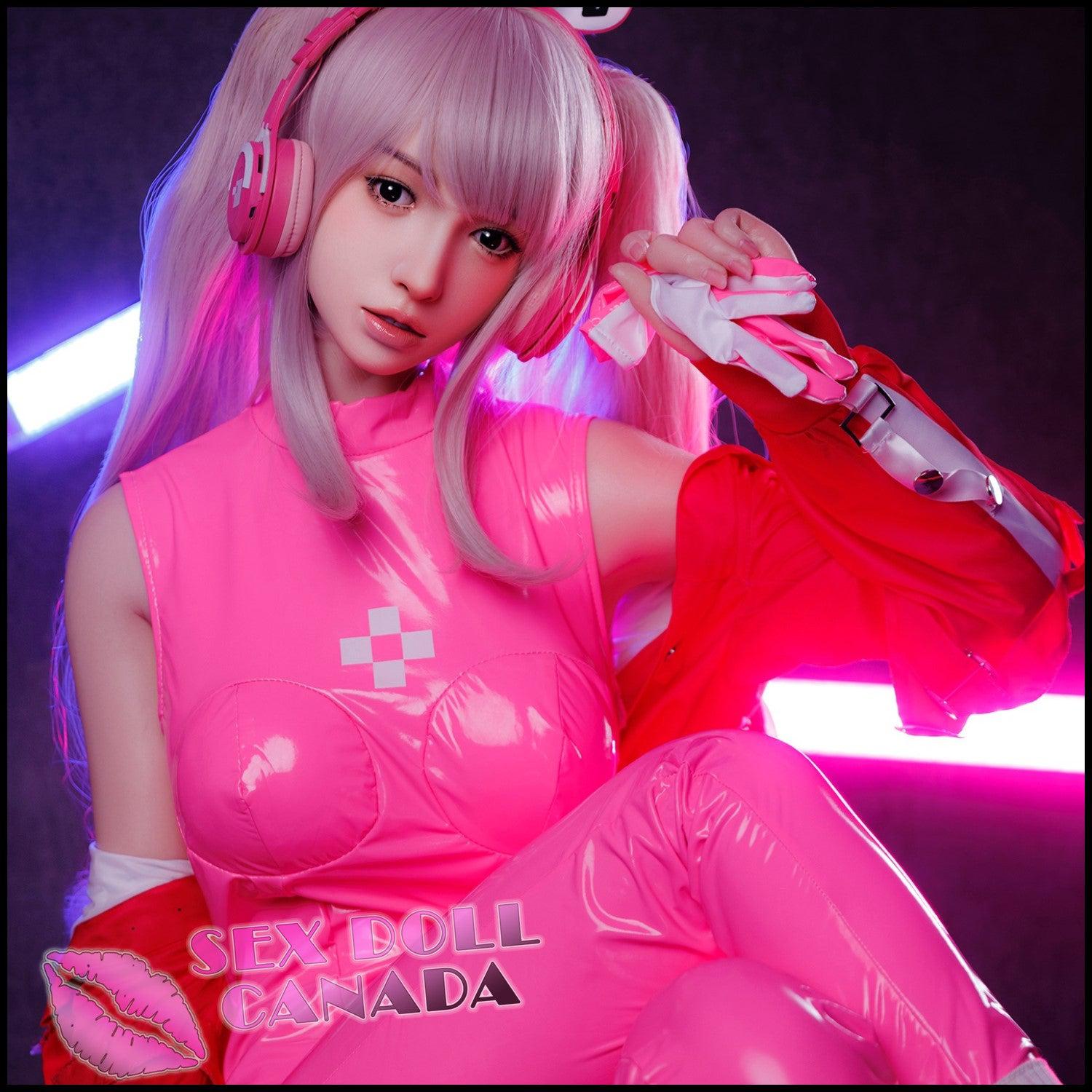 Tayu Realistic Sex Doll Asian Japanese Chinese Curvy Full Body Pink Purple Hair