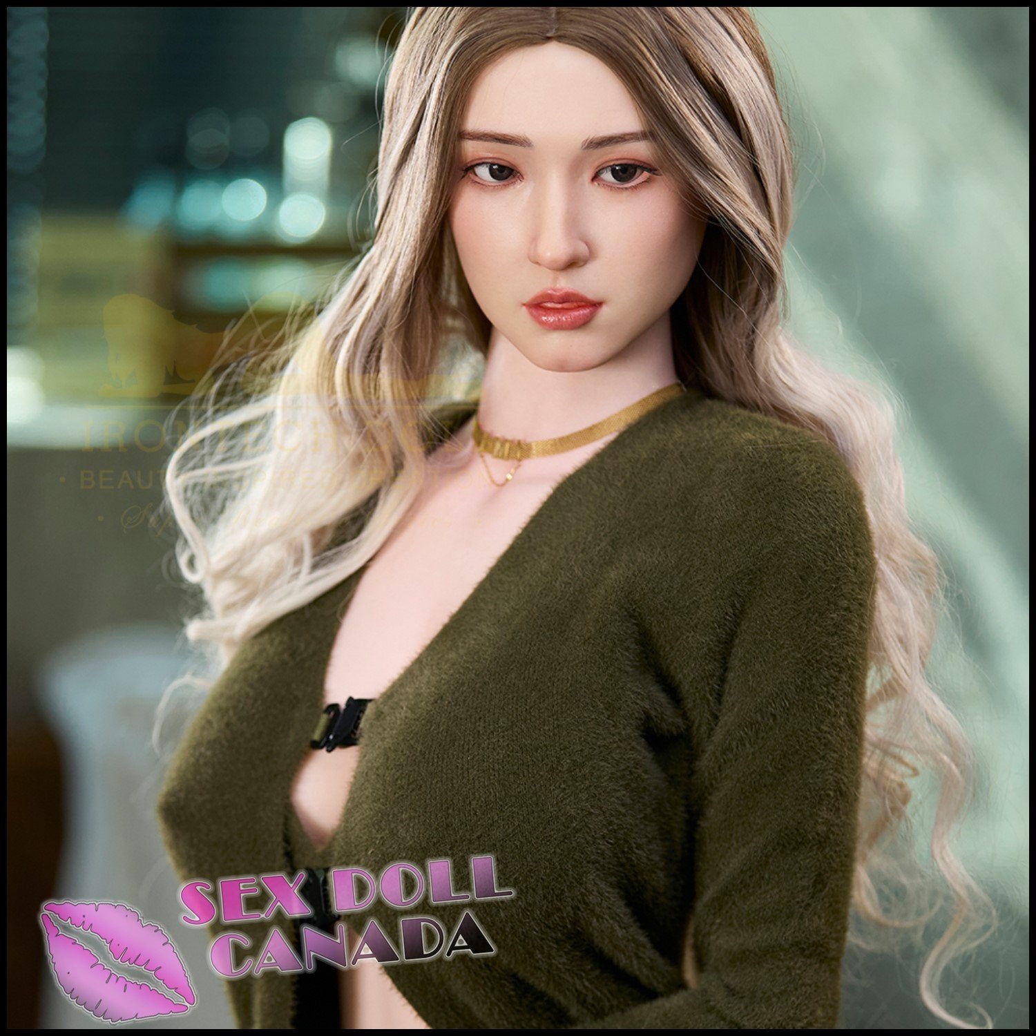 IRONTECH Realistic Sex Doll Asian Japanese Chinese Blonde Hair Huge Tits Boobs