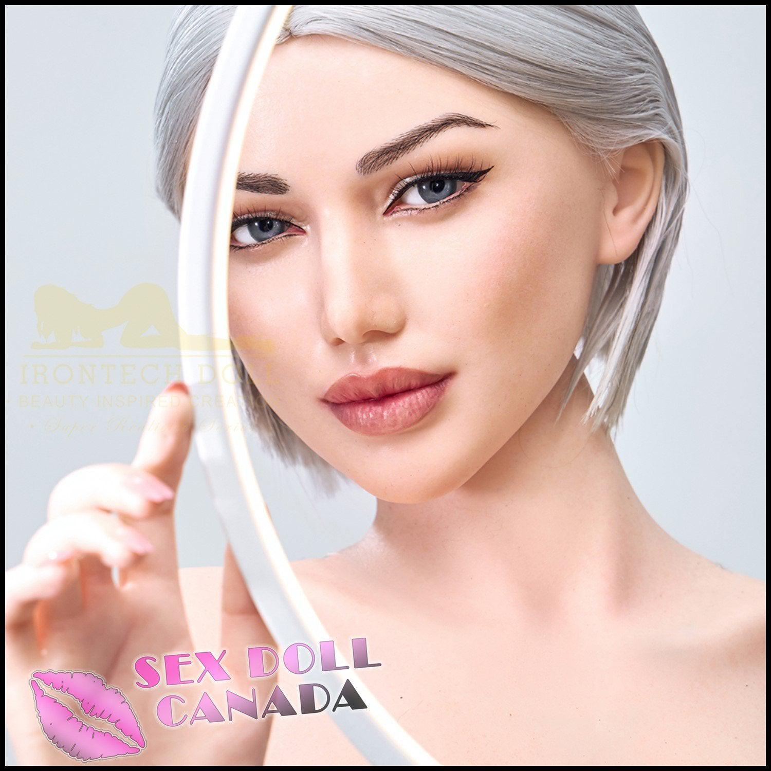 IRONTECH Realistic Sex Doll Elf Fantasy Cosplay Huge Tits Boobs Gray Silver White Hair