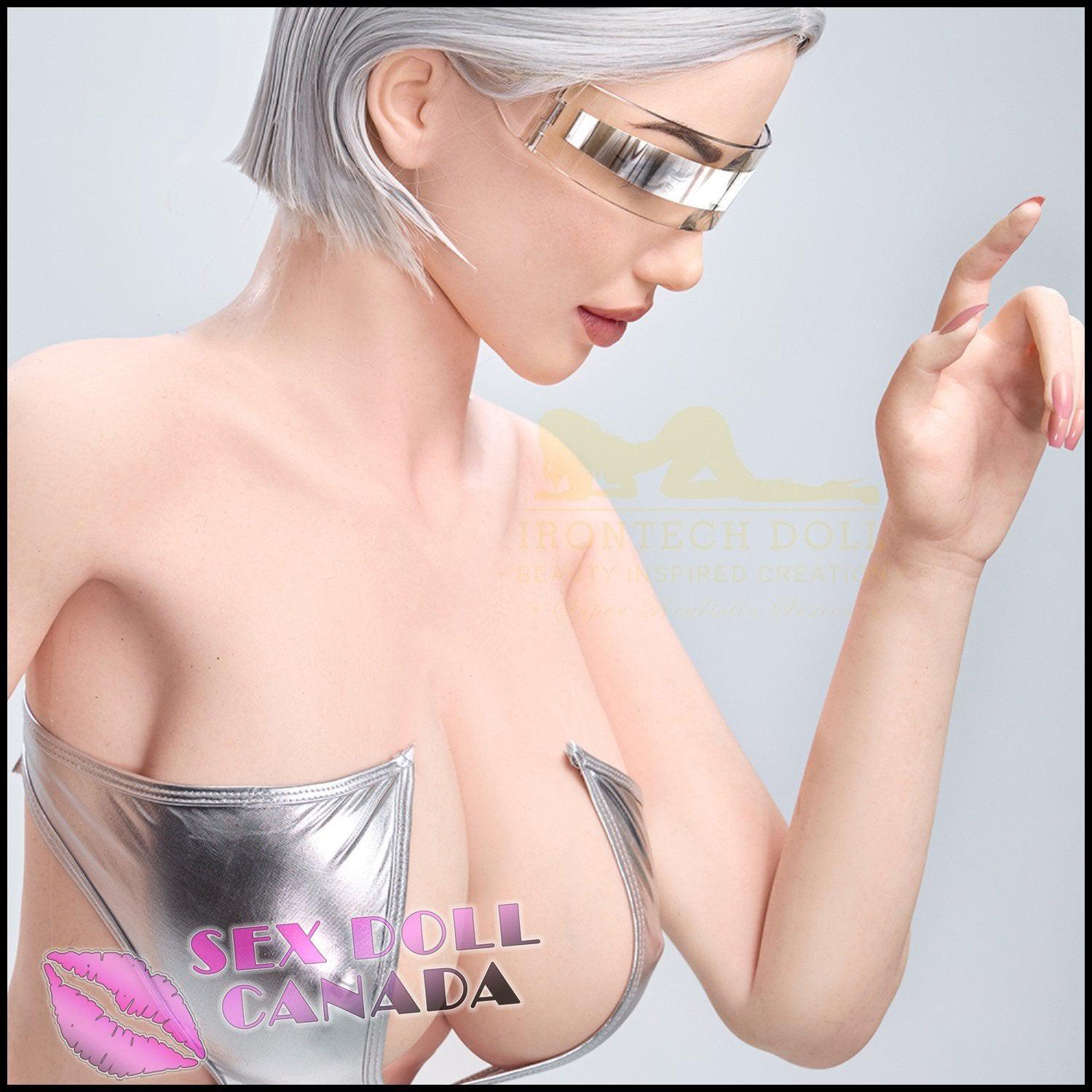 IRONTECH Realistic Sex Doll Elf Fantasy Cosplay Curvy Full Body Gray Silver White Hair