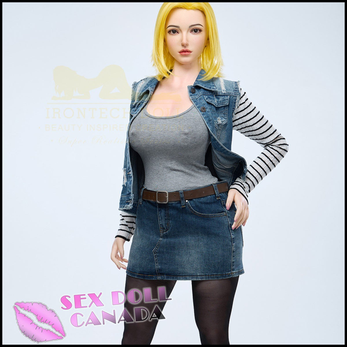 159 (5'3") I-Cup Joline (Head #S41) Full Silicone - IRONTECH Dolls