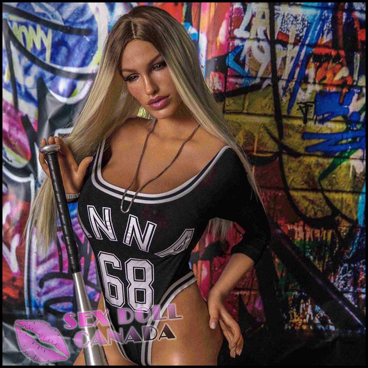 Sino-Doll Realistic Sex Doll Blonde Hair Fit Athletic Huge Tits Boobs