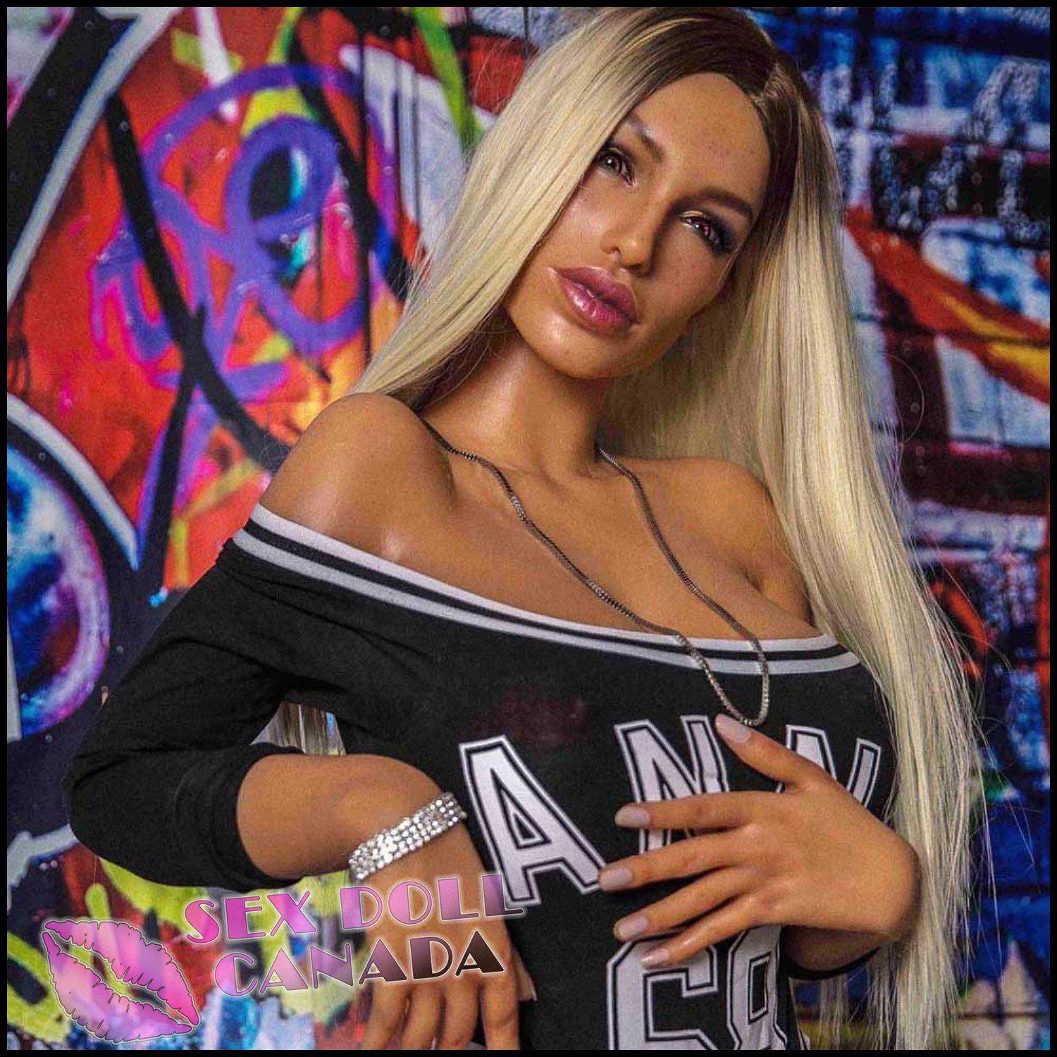 Sino-Doll Realistic Sex Doll Blonde Hair Huge Tits Boobs Fit Athletic