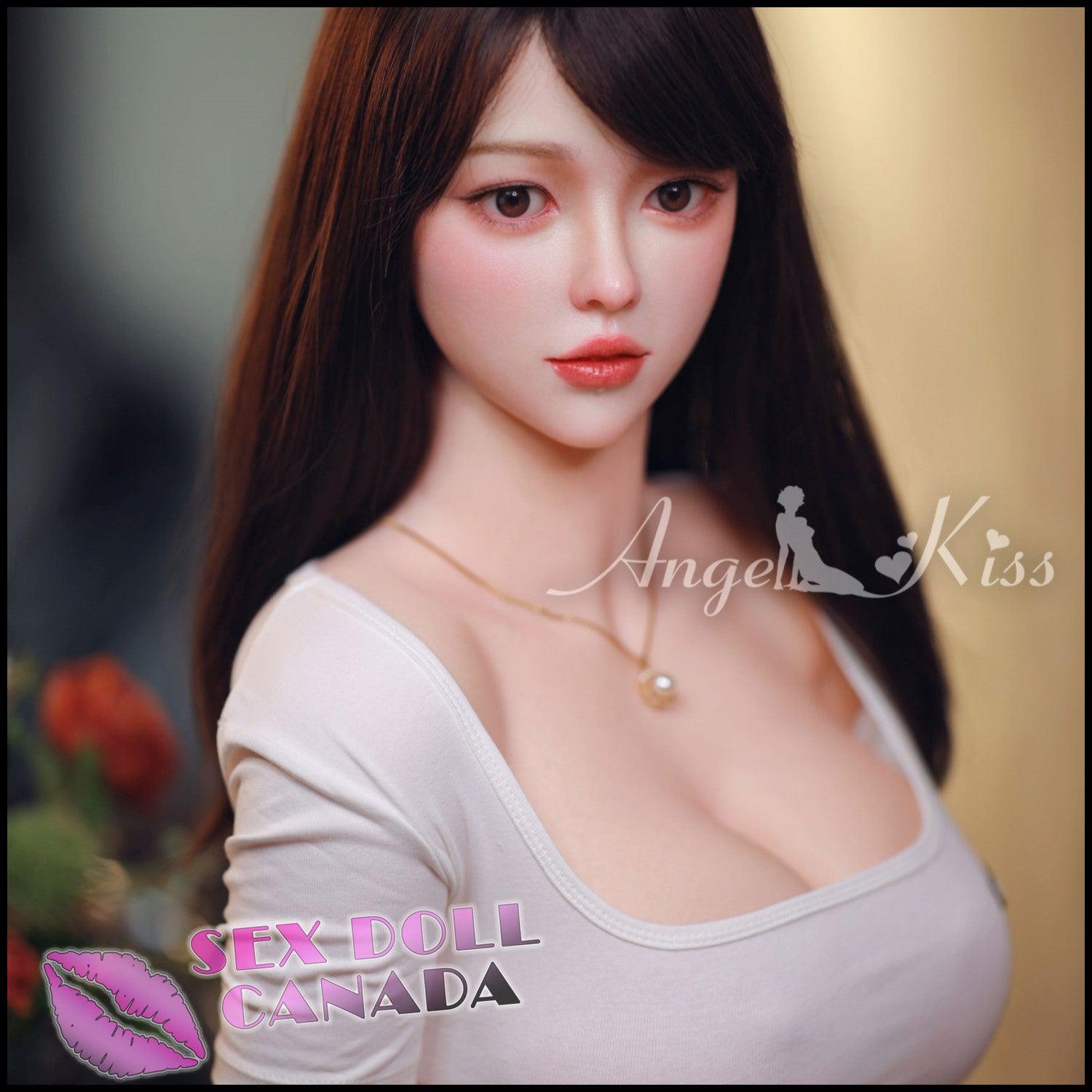 Angel Kiss Realistic Sex Doll Small Waist Brunette Hair Curvy Full Body