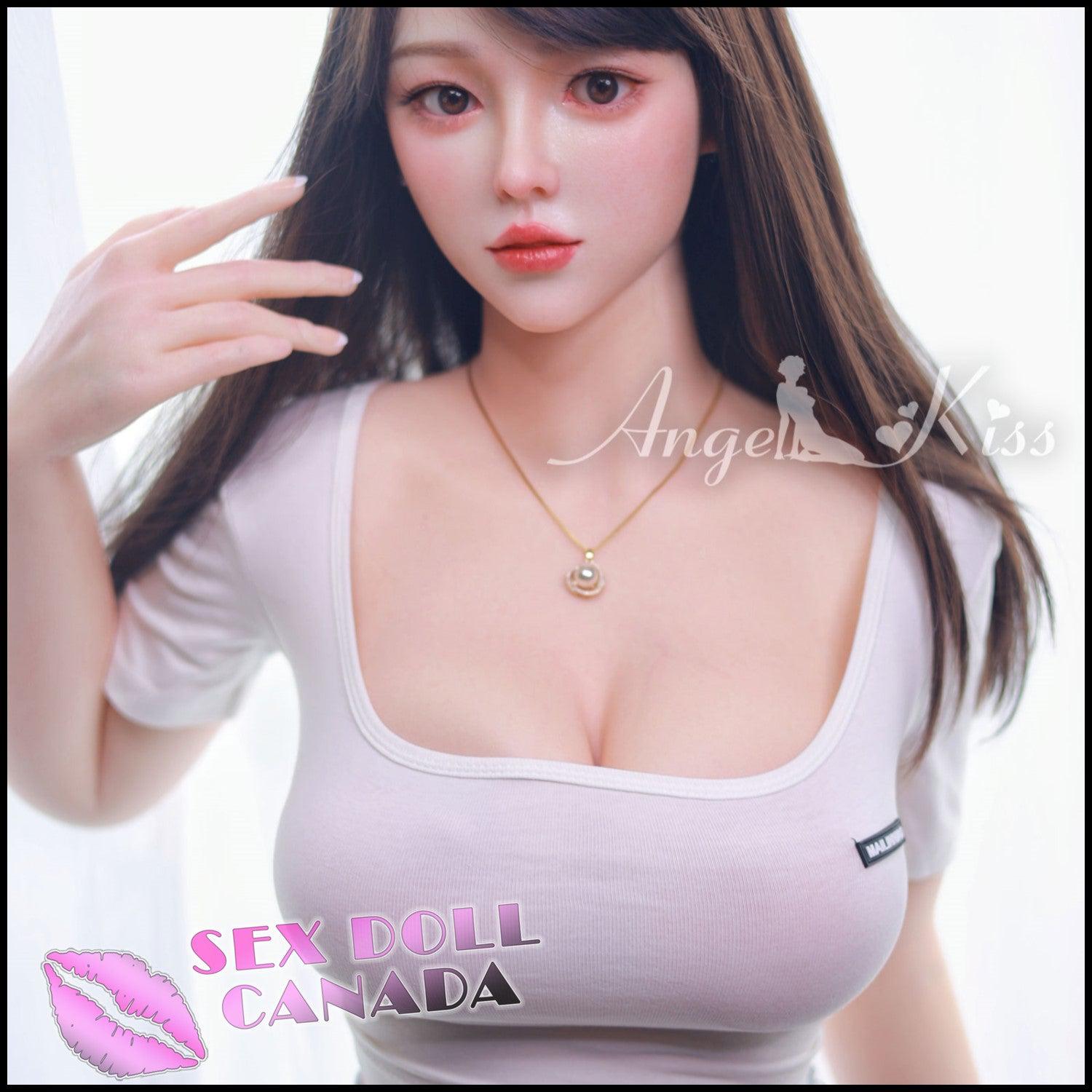 Angel Kiss Realistic Sex Doll Asian Japanese Chinese Brunette Hair Curvy Full Body