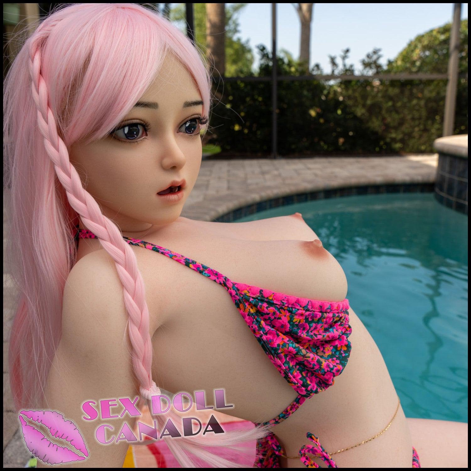Doll Forever Realistic Sex Doll Pink Purple Hair Asian Japanese Chinese Huge Tits Boobs