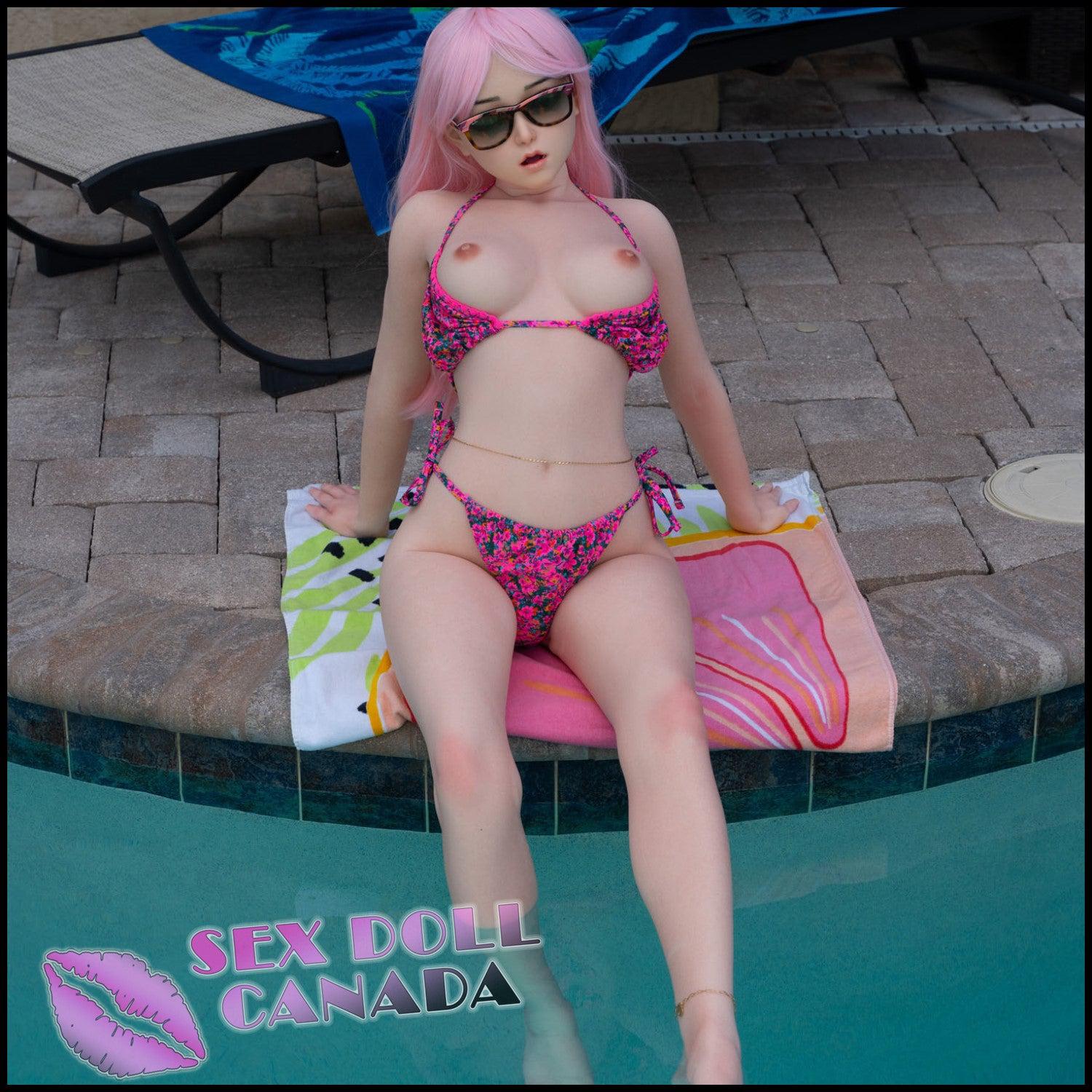 Doll Forever Realistic Sex Doll Curvy Full Body Pink Purple Hair Huge Tits Boobs