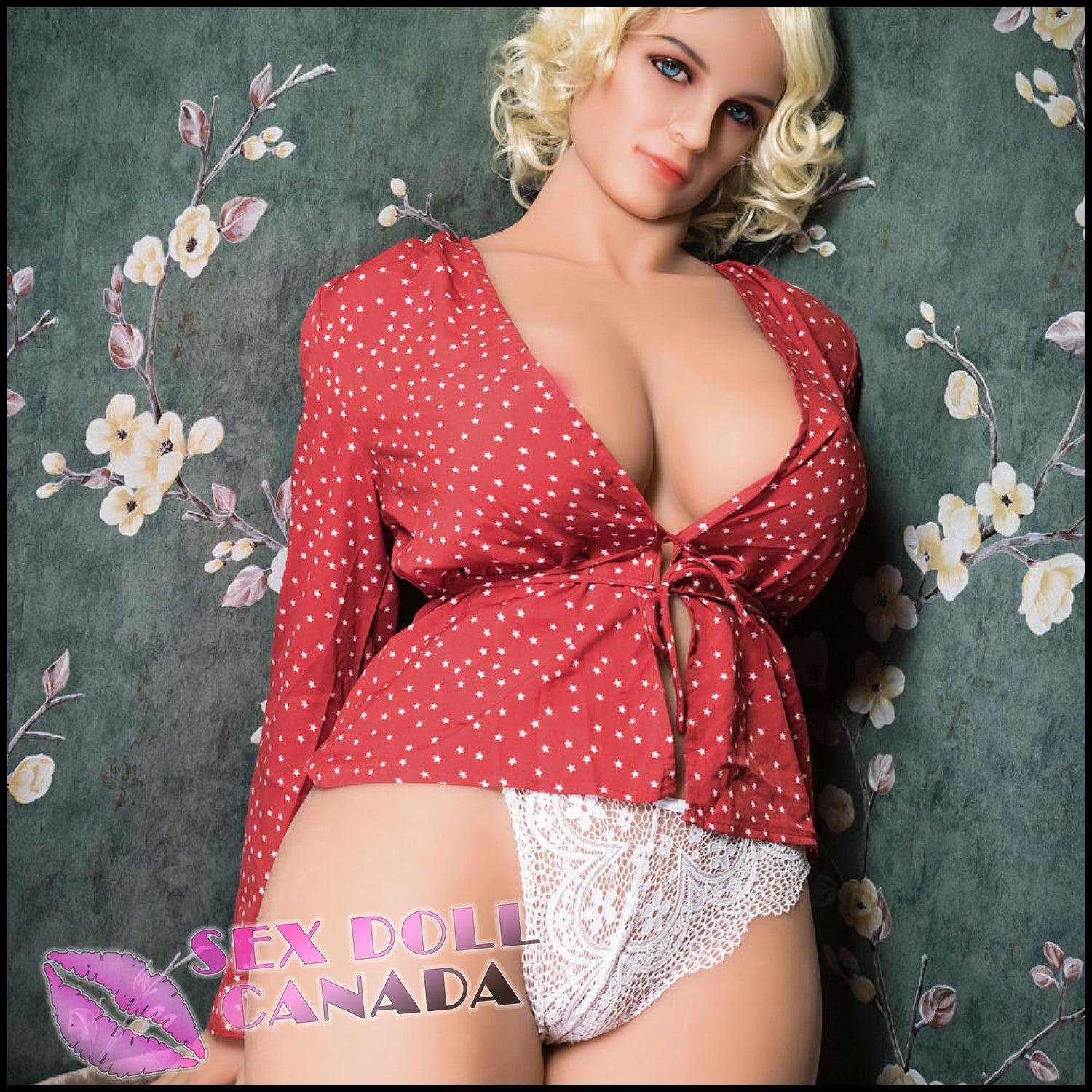 HR Doll Realistic Sex Doll Curvy Full Body Blonde Hair Thick Thighs