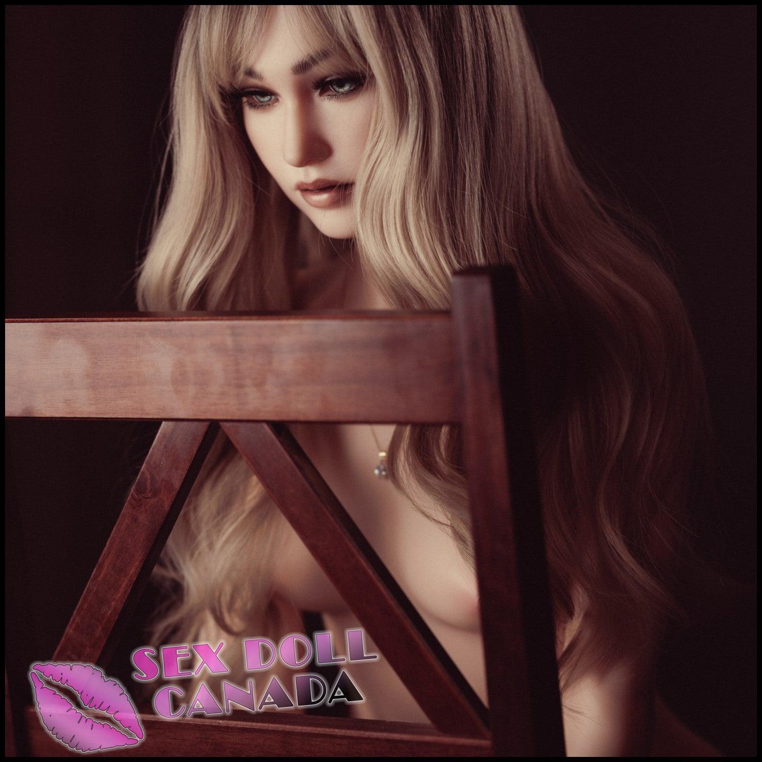 Sino-Doll Realistic Sex Doll Blonde Hair Big Tits Breasts Western American