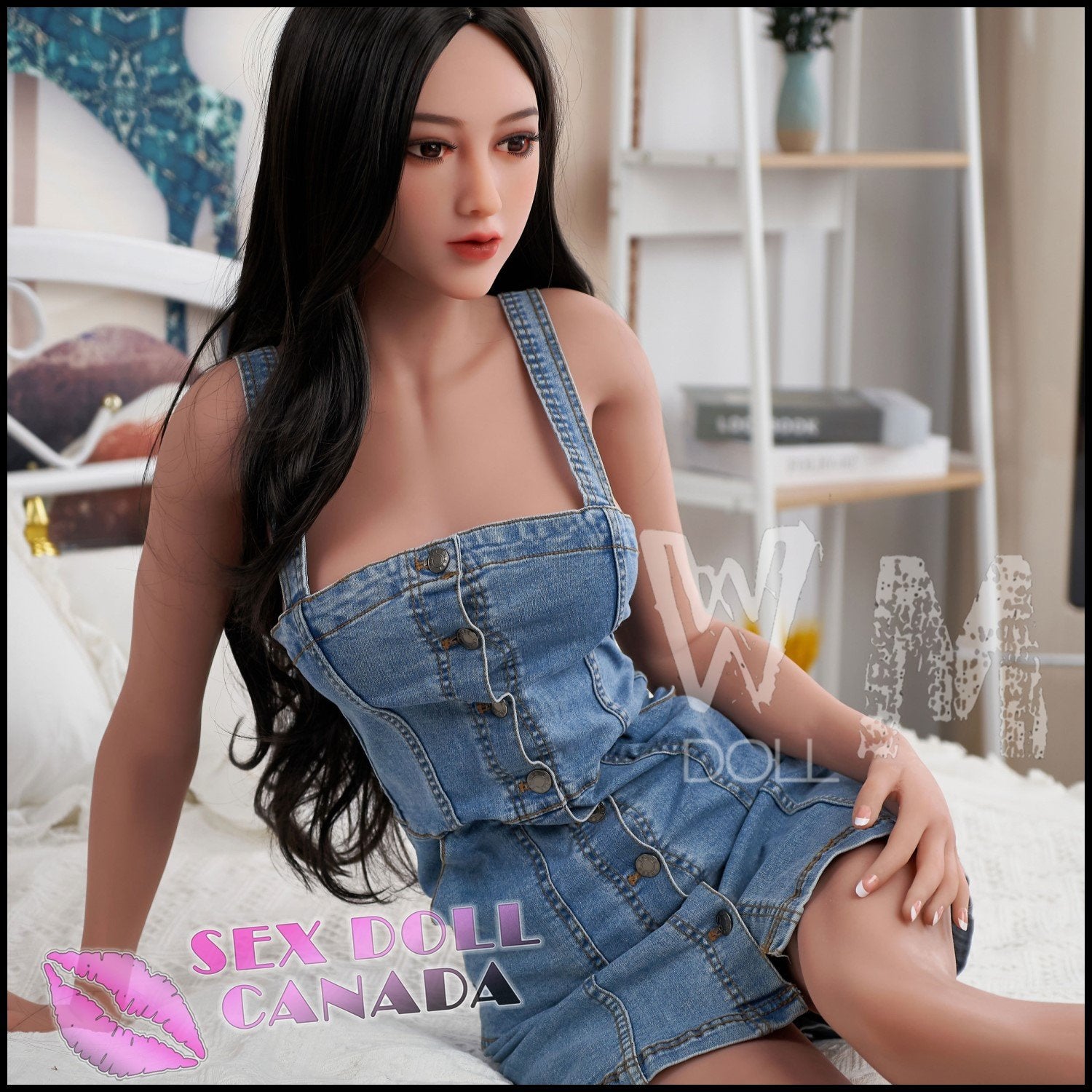 WM Doll Realistic Sex Doll Small Tits Boobs Black Hair Big Thick Thighs