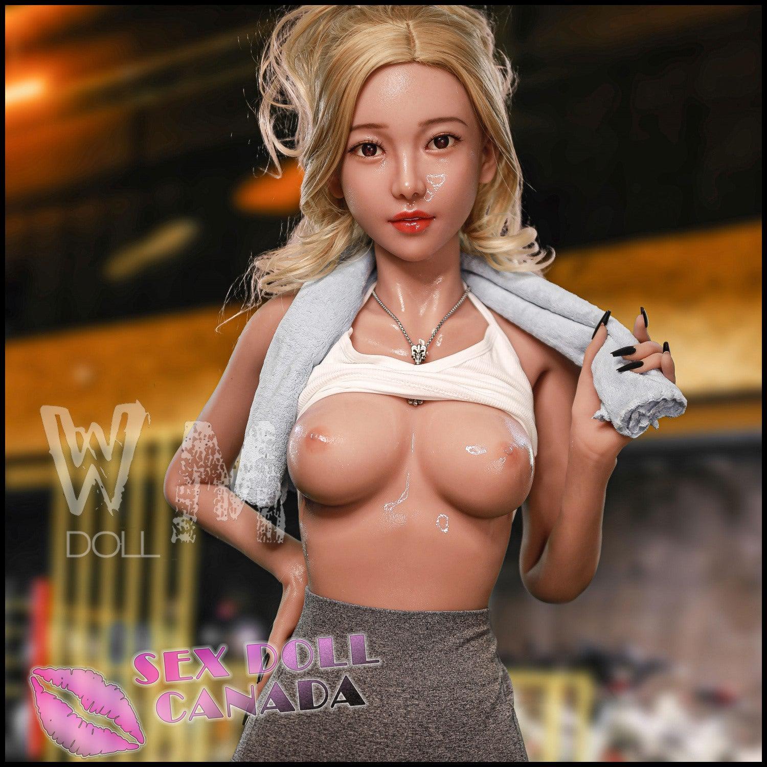 WM Doll Realistic Sex Doll Asian Japanese Chinese Curvy Full Body Blonde Hair