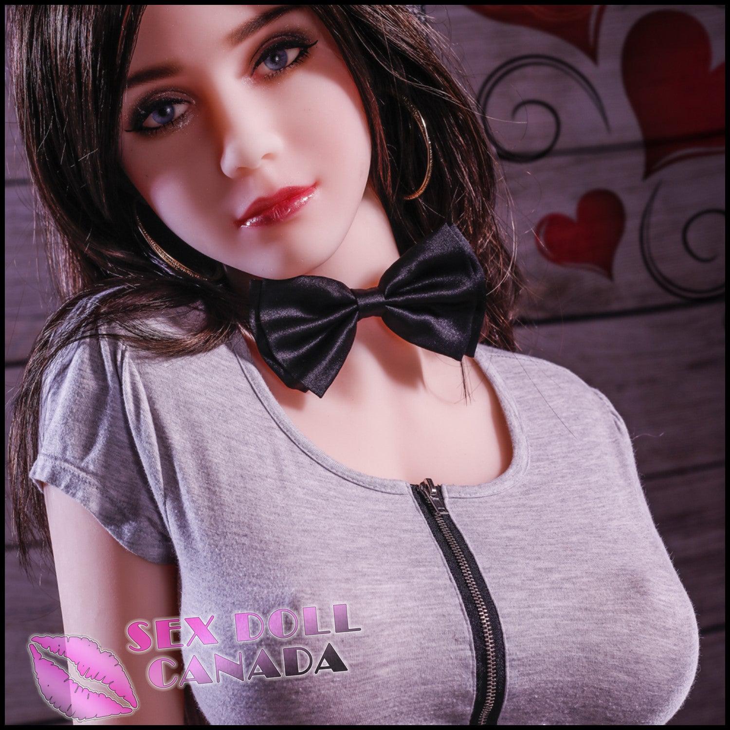 HR Doll Realistic Sex Doll Skinny Slim Brunette Hair Big Tits Breasts
