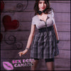 HR Doll Realistic Sex Doll Big Tits Breasts Brunette Hair Skinny Slim