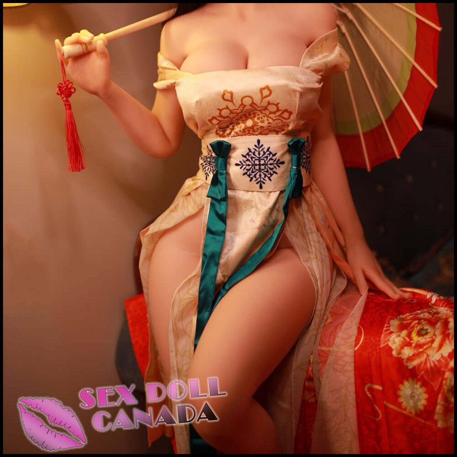 JY Realistic Sex Doll Brunette Hair Huge Tits Boobs Big Thick Thighs