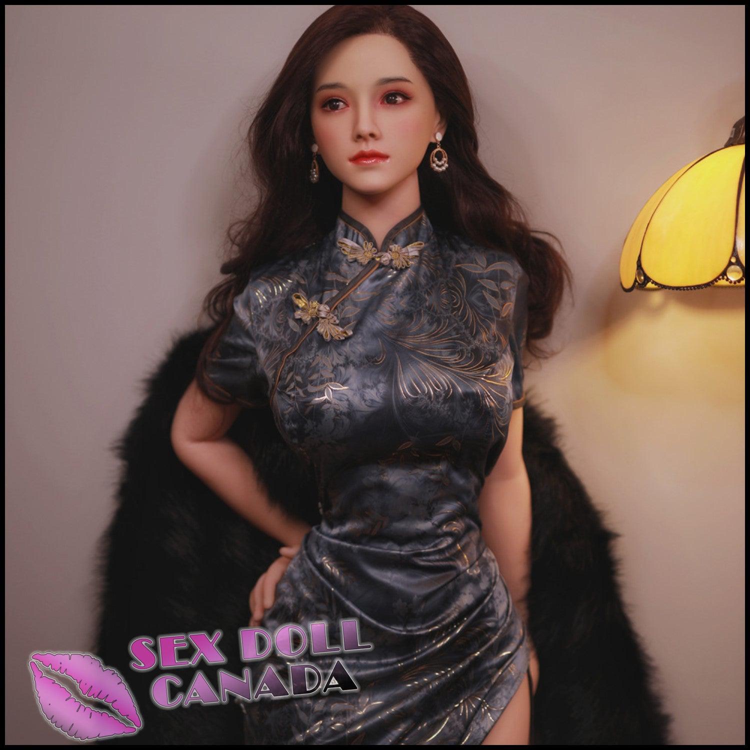 JY Realistic Sex Doll Brunette Hair Asian Japanese Chinese Curvy Full Body