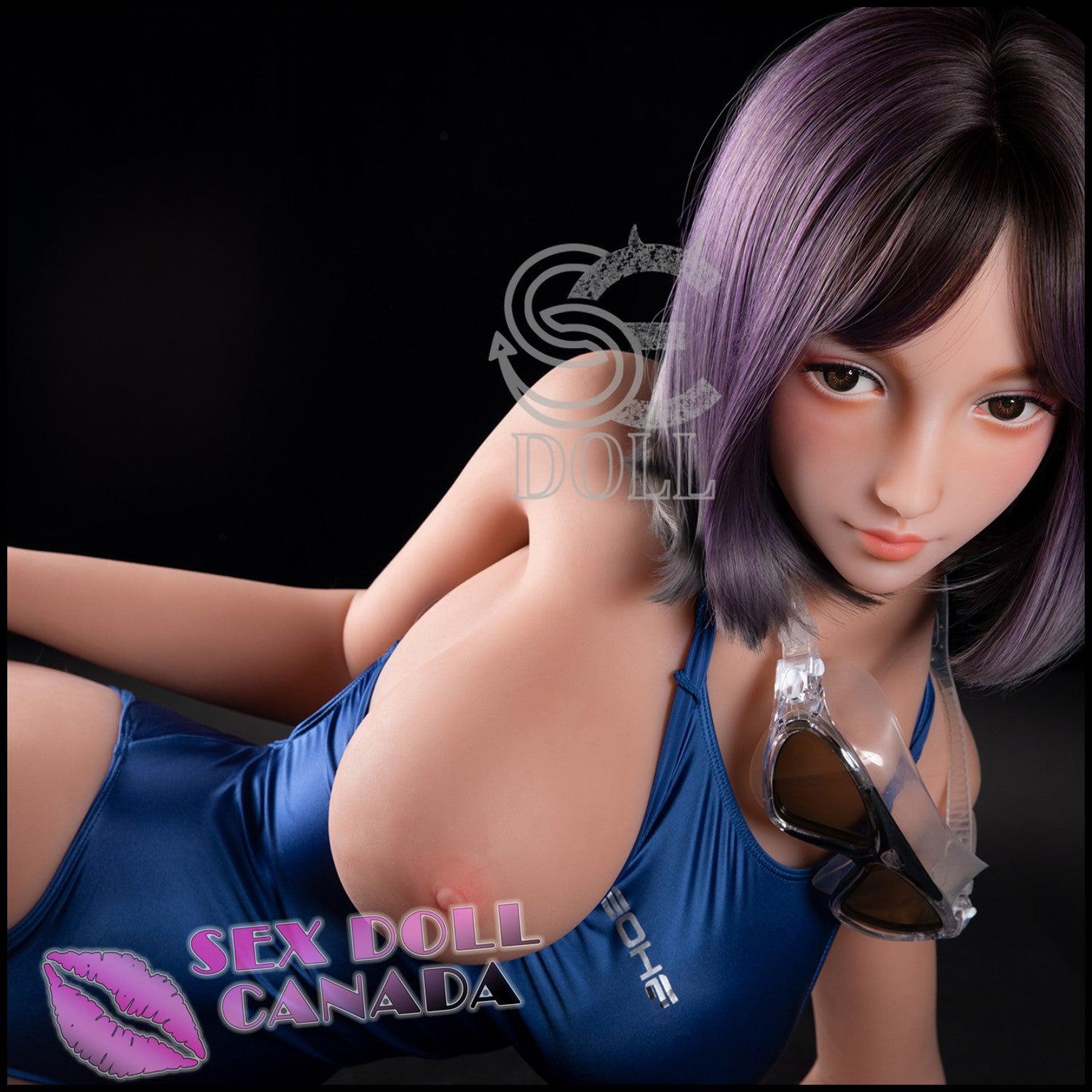 SE DOLL Realistic Sex Doll Asian Japanese Chinese Big Tits Breasts Pink Purple Hair