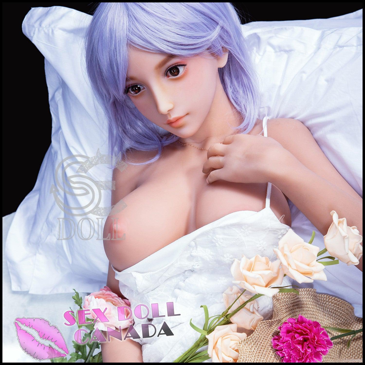 SE DOLL Realistic Sex Doll Big Tits Breasts Small Waist Pink Purple Hair