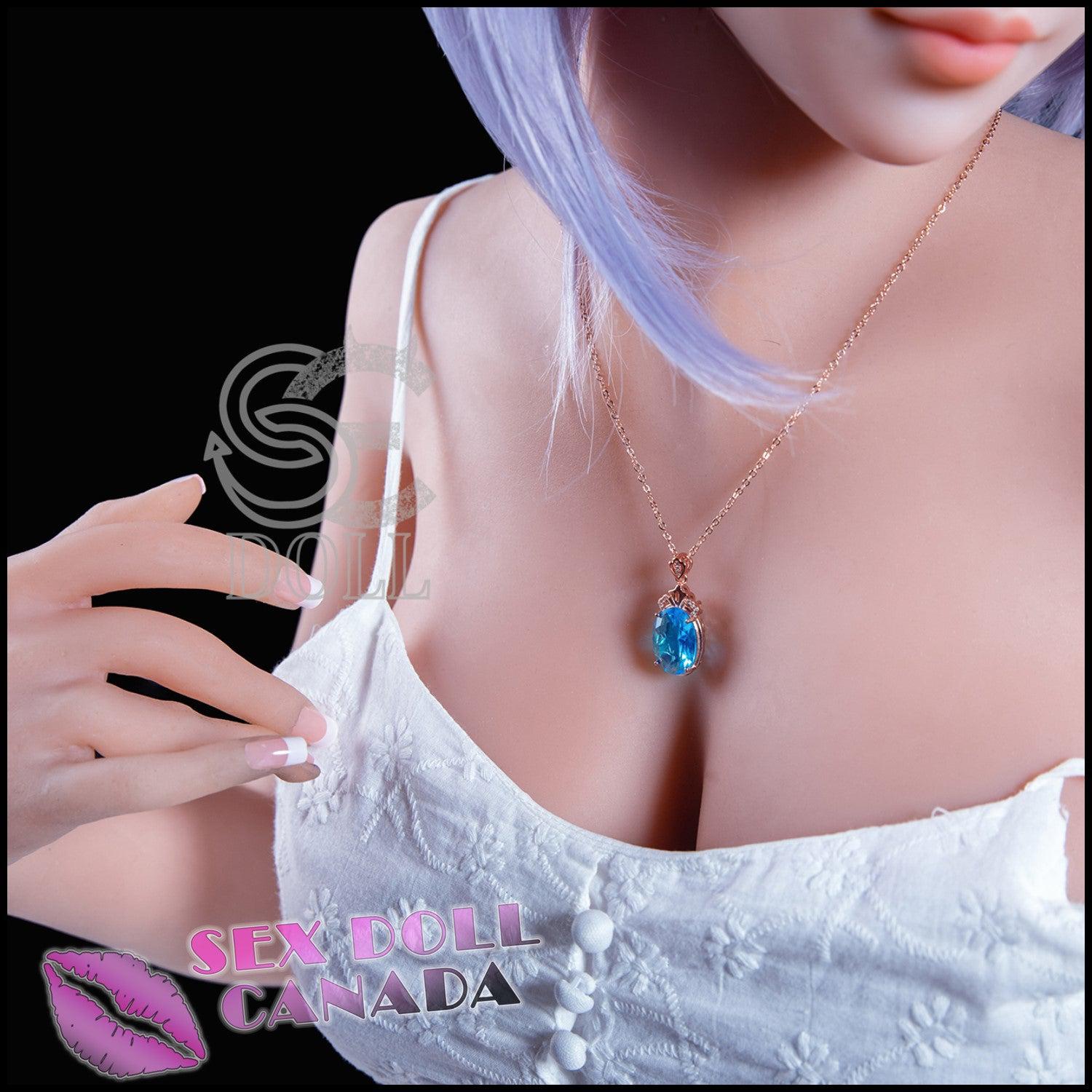 SE DOLL Realistic Sex Doll Pink Purple Hair Curvy Full Body Small Waist