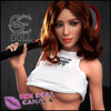 SE DOLL Realistic Sex Doll Red Head Small Waist Curvy Full Body