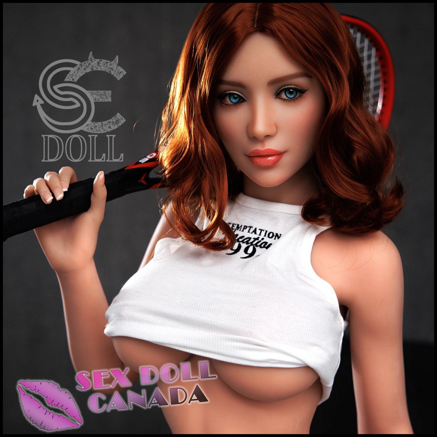SE DOLL Realistic Sex Doll Red Head Small Waist Curvy Full Body