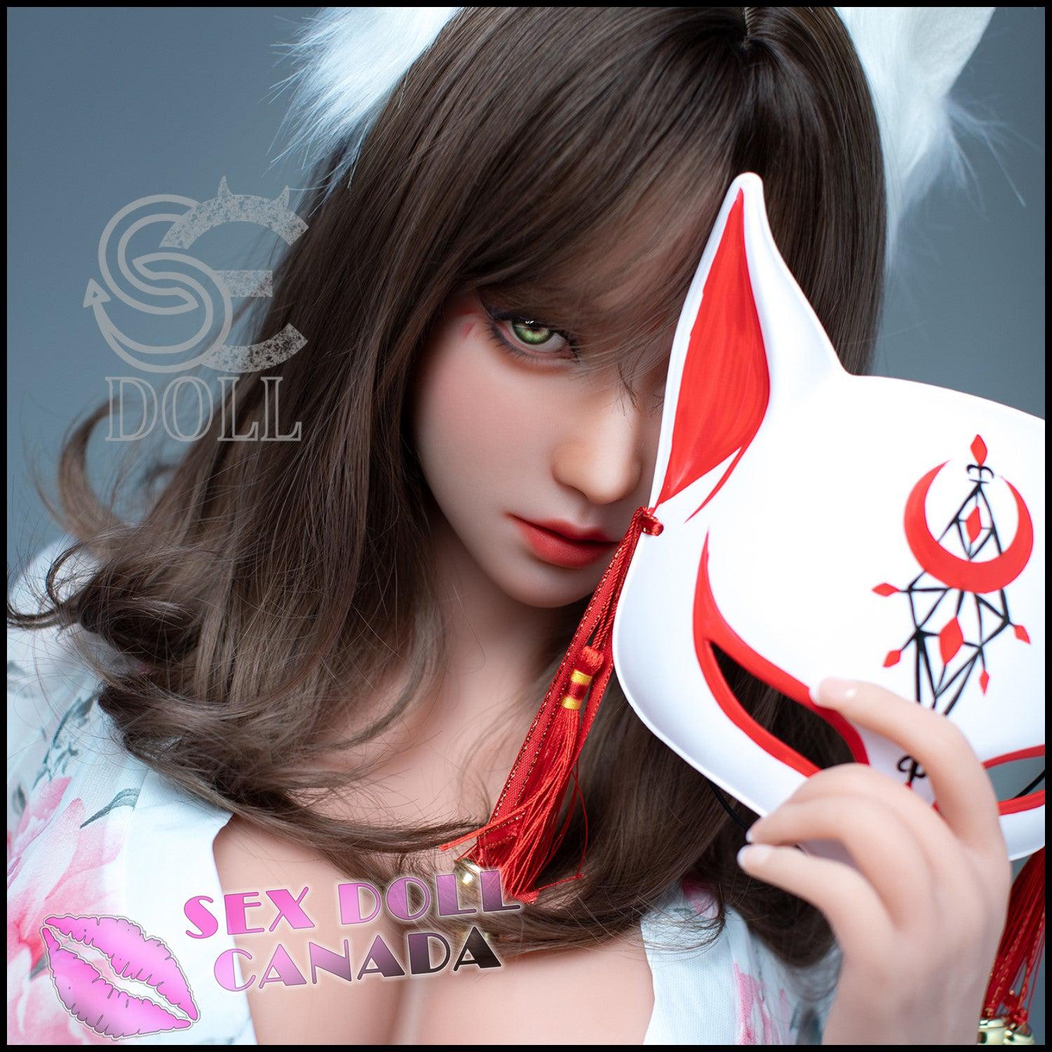 SE DOLL Realistic Sex Doll Brunette Hair Curvy Full Body Big Tits Breasts