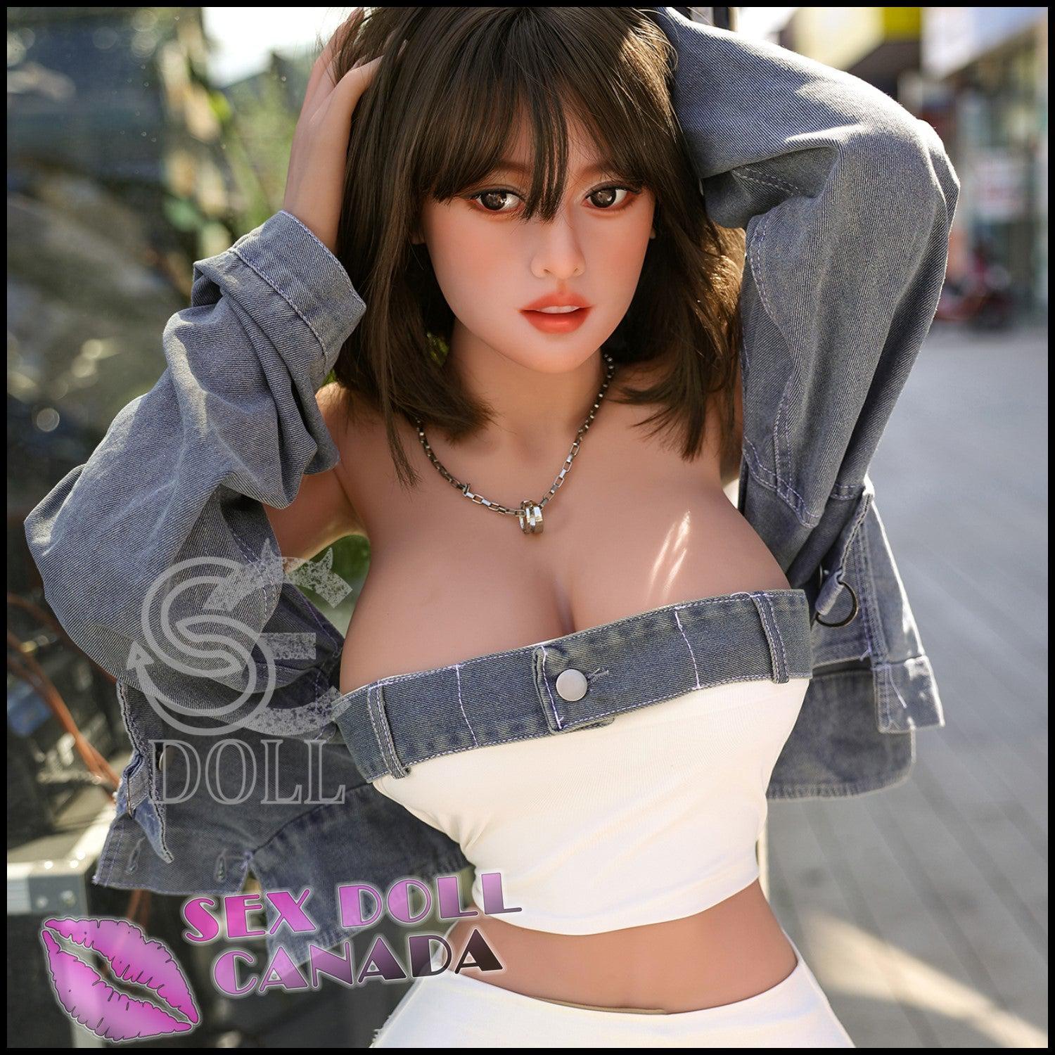 SE DOLL Realistic Sex Doll Brunette Hair Curvy Full Body Big Tits Breasts