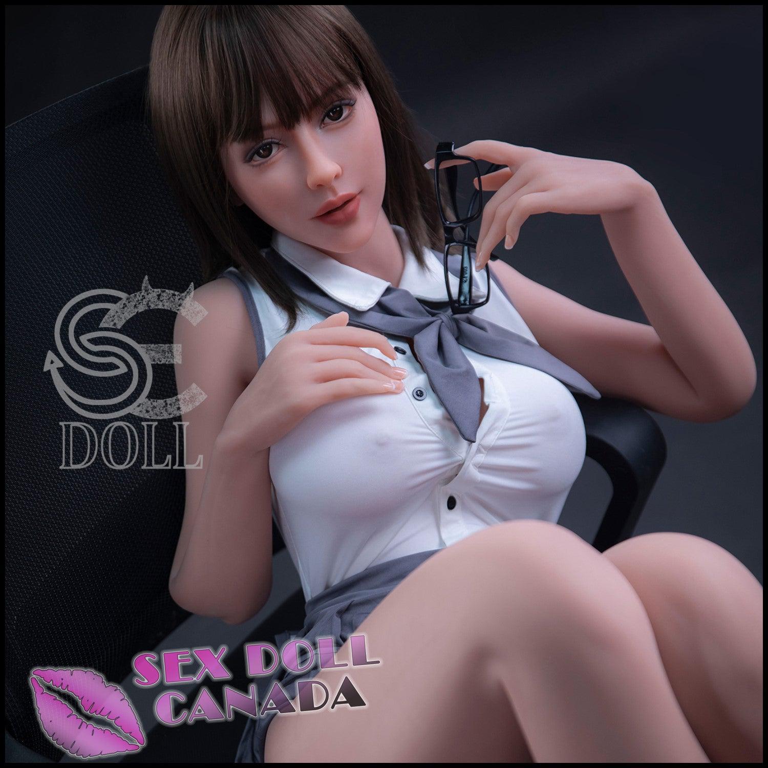 SE DOLL Realistic Sex Doll Small Waist Brunette Hair Curvy Full Body