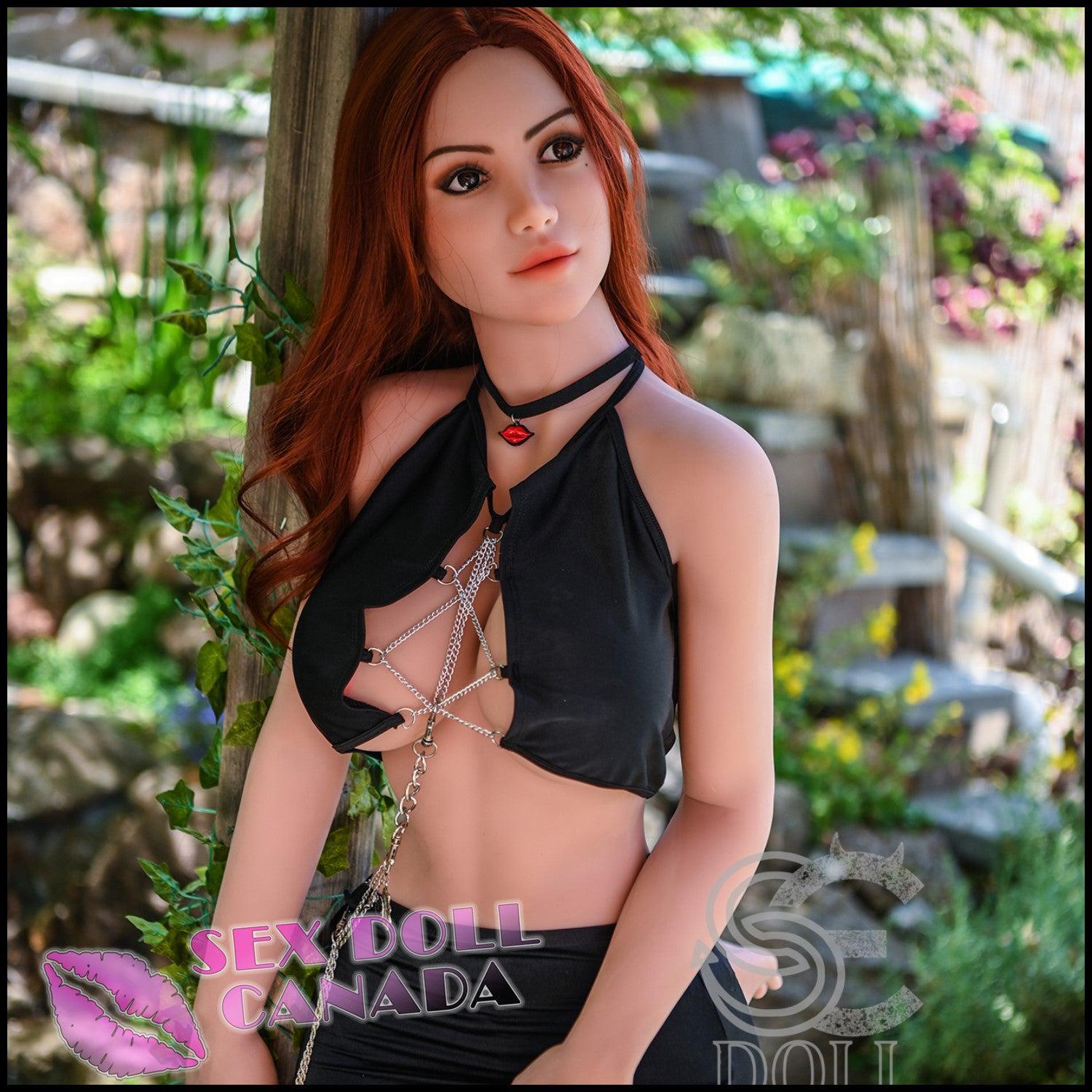 SE DOLL Realistic Sex Doll Red Head Curvy Full Body Small Waist