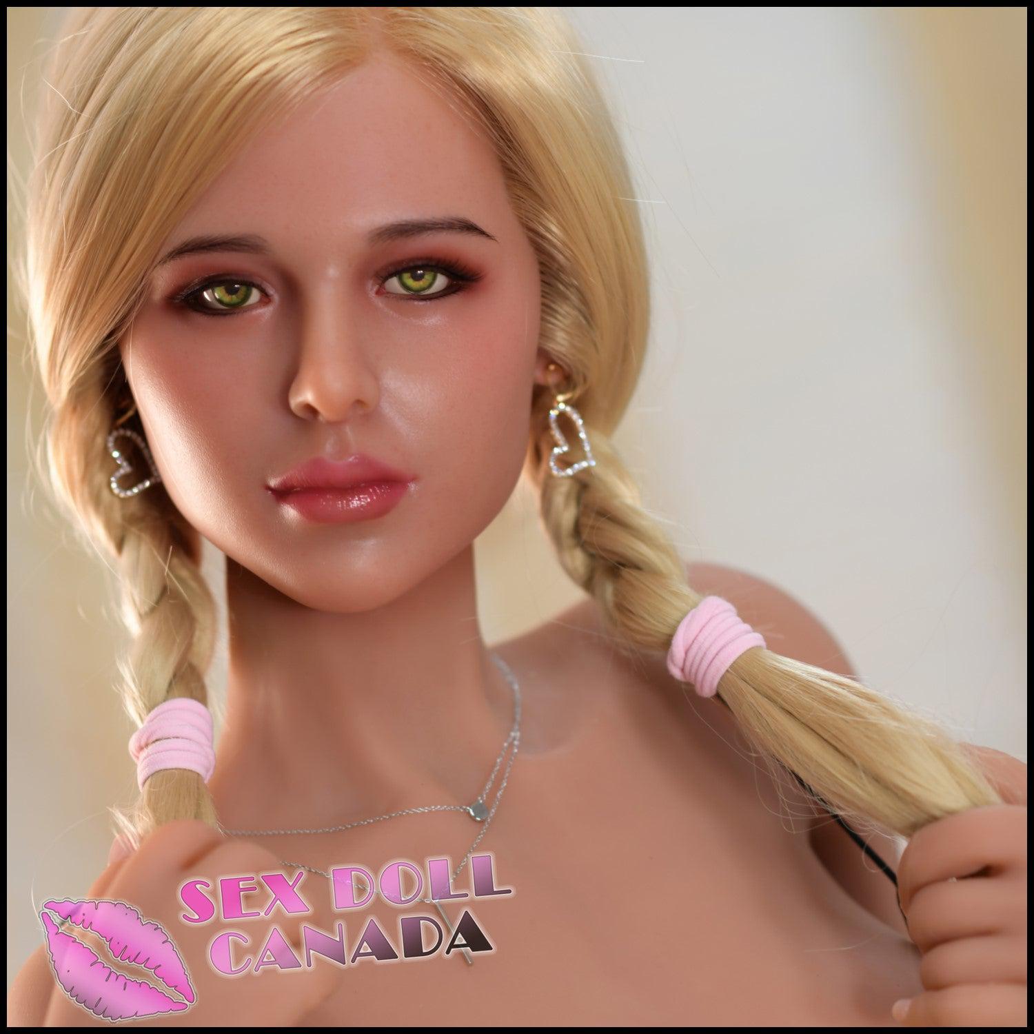 6YE Realistic Sex Doll Big Tits Breasts Blonde Hair Western American