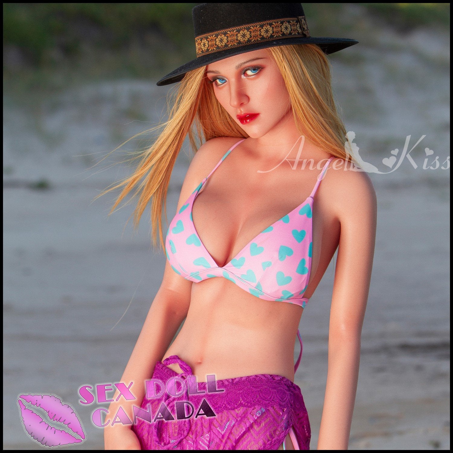 Angel Kiss Realistic Sex Doll Blonde Hair Big Ass Butt Small Waist
