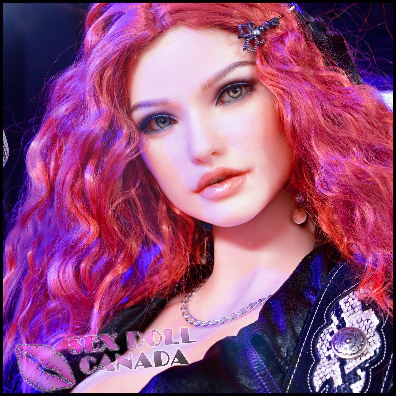 Sino-Doll Realistic Sex Doll Curvy Full Body Red Head Big Ass Butt