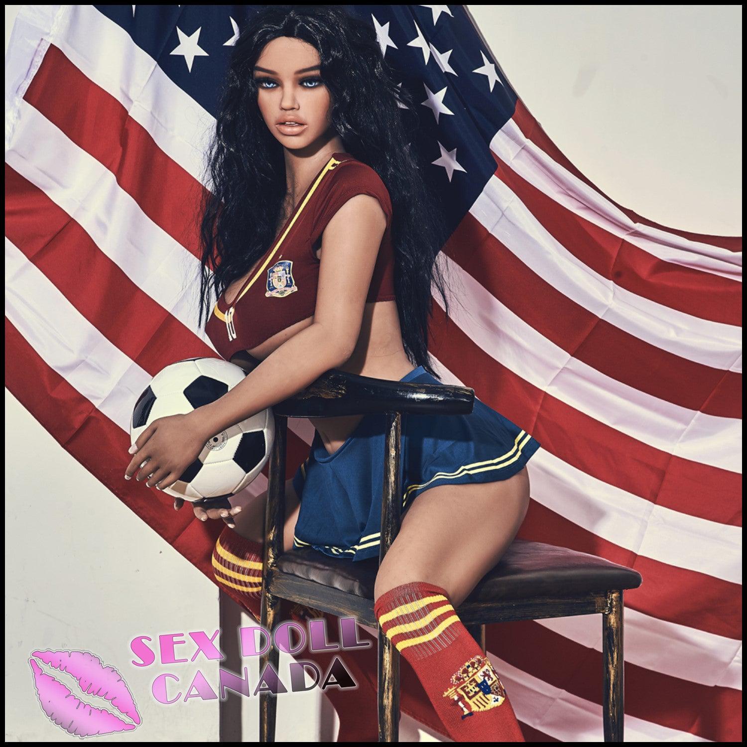 IRONTECH Realistic Sex Doll Black Hair Fit Athletic Big Tits Breasts