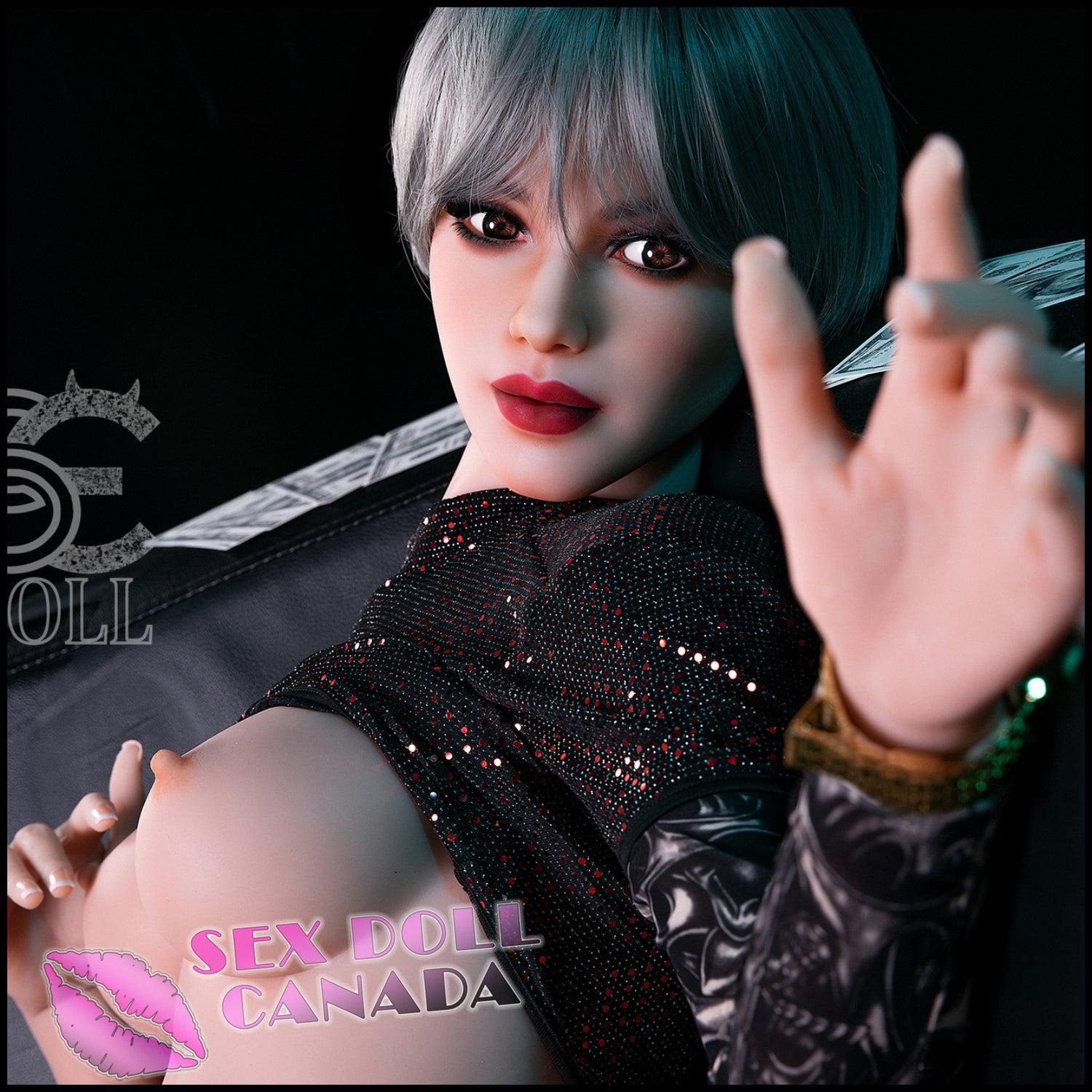 SE DOLL Realistic Sex Doll Gray Silver White Hair Big Tits Breasts Western American