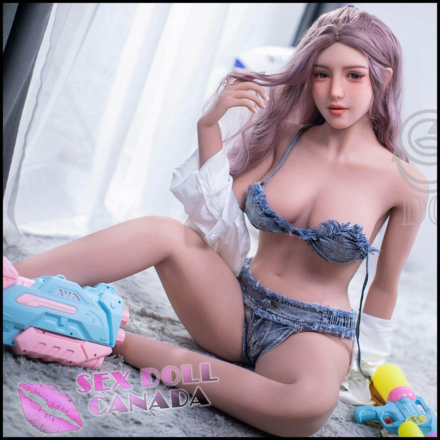 SE DOLL Realistic Sex Doll Asian Japanese Chinese Pink Purple Hair Fit Athletic