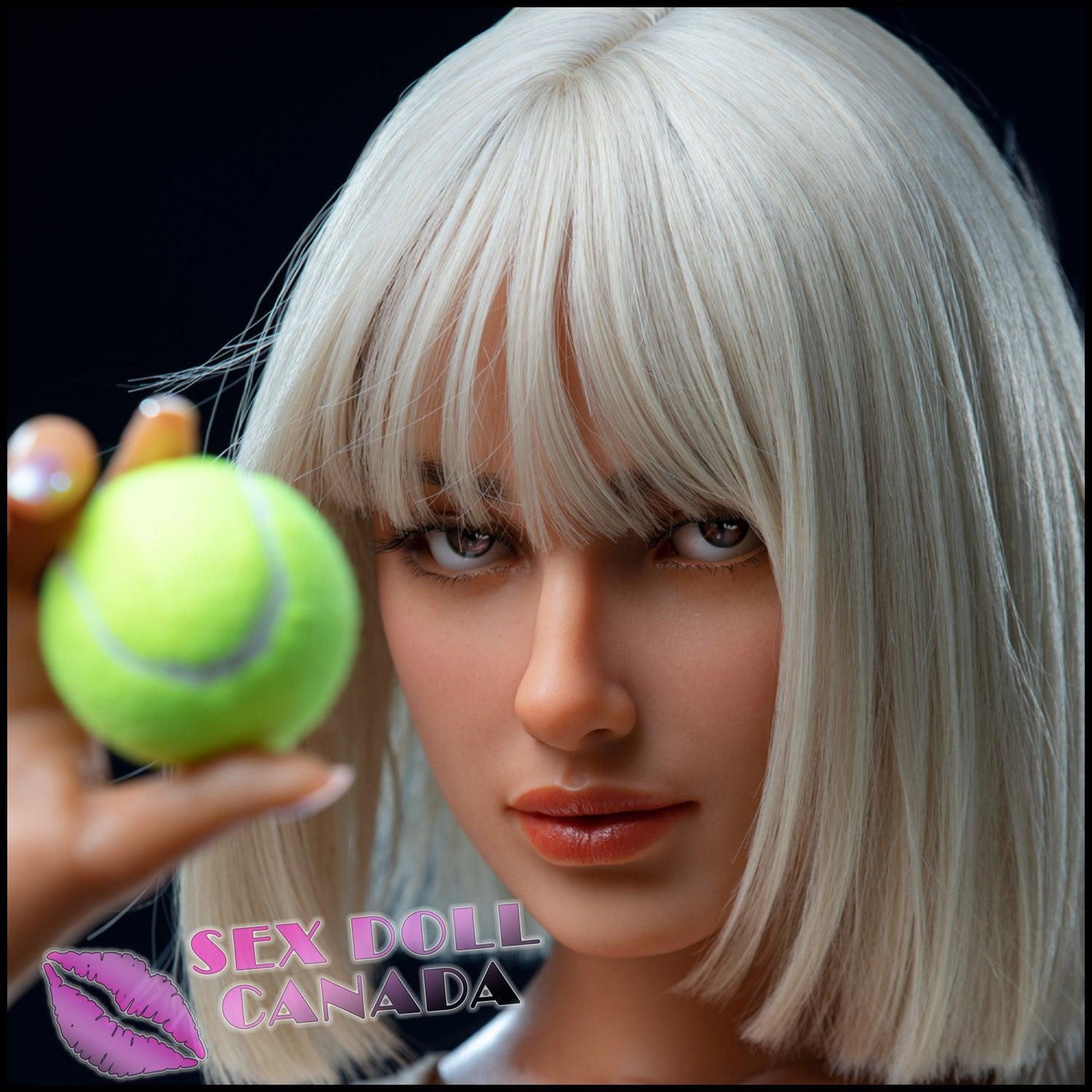 IRONTECH Realistic Sex Doll Western American Gray Silver White Hair Big Ass Butt