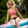 WM Doll Realistic Sex Doll Blonde Hair Skinny Slim Western American