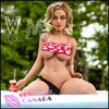 WM Doll Realistic Sex Doll Western American Skinny Slim Blonde Hair