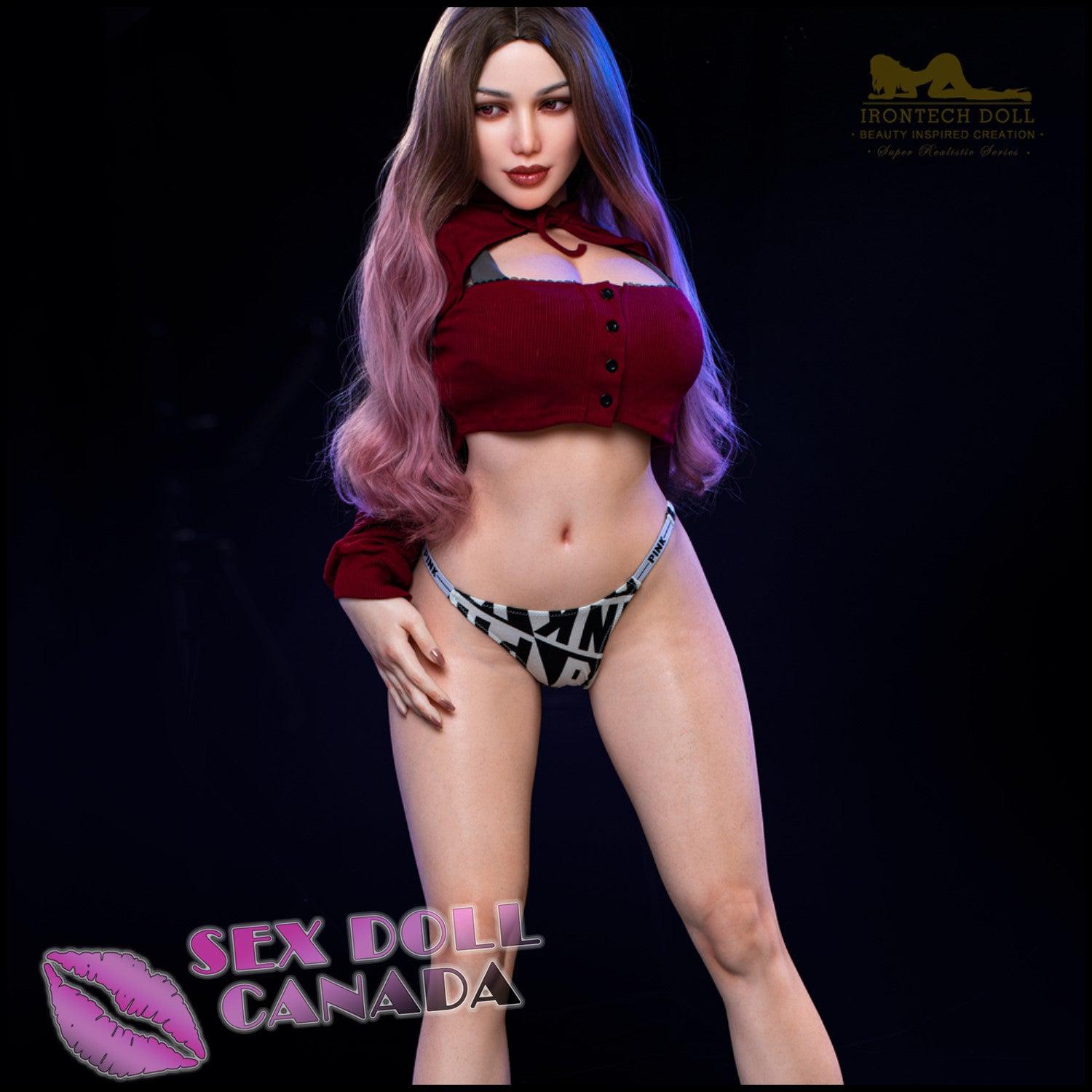 IRONTECH Realistic Sex Doll Huge Tits Boobs Western American Brunette Hair